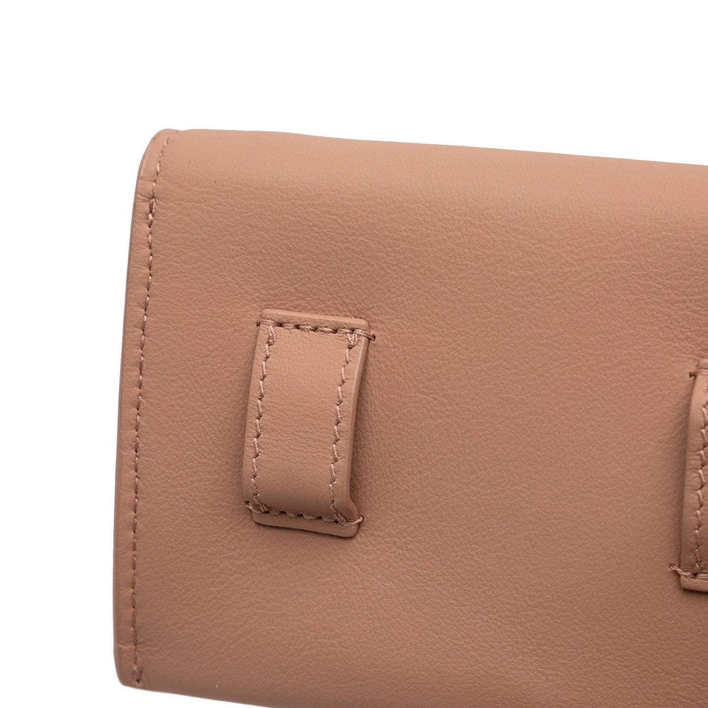 Nano Ultra Matte Calfskin Saddle Chain Pouch