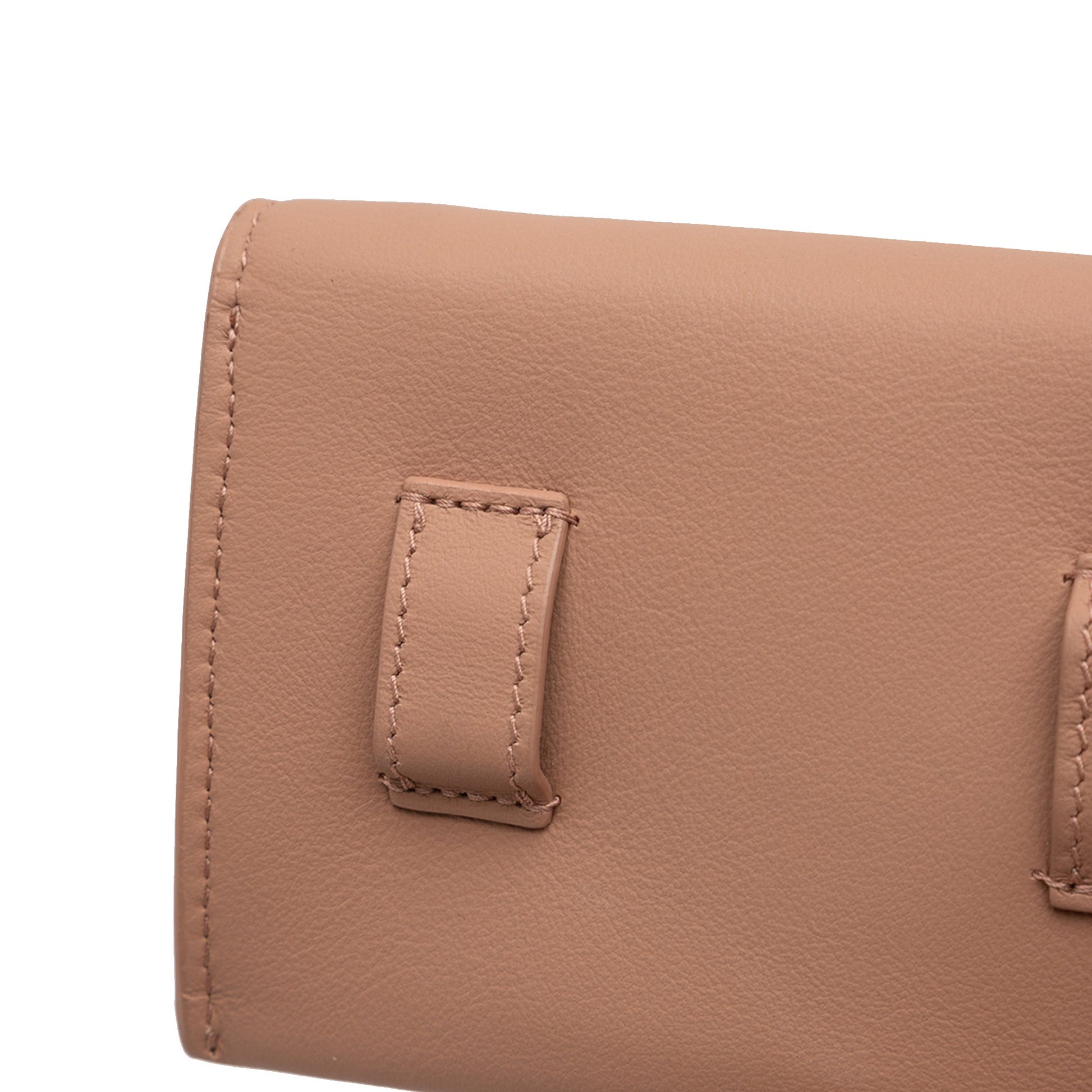 Nano Ultra Matte Calfskin Saddle Chain Pouch