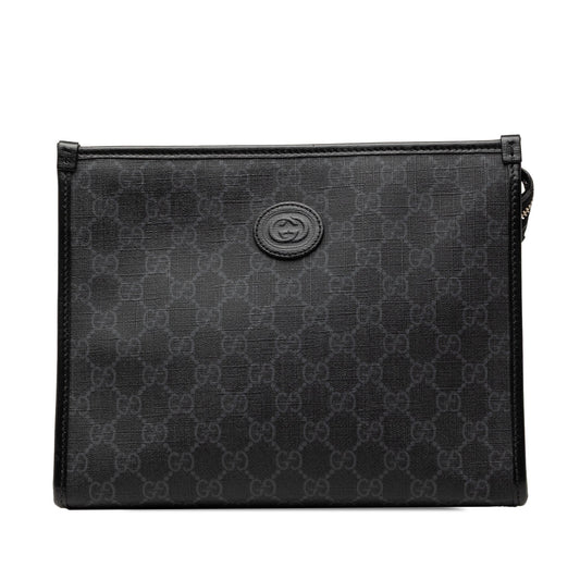 Gucci GG Supreme Retro Interlocking G Clutch