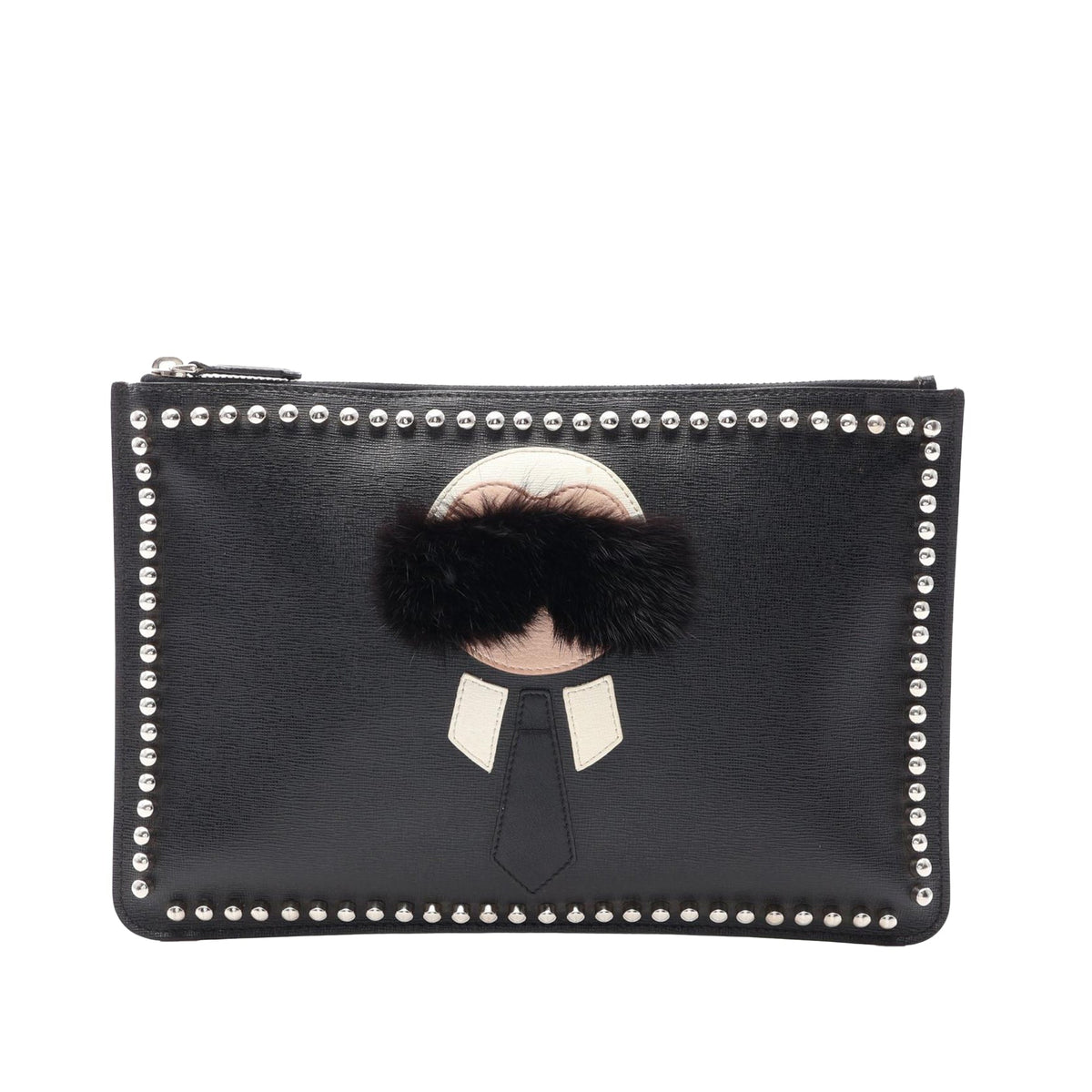 Fendi Calfskin Karlito Clutch