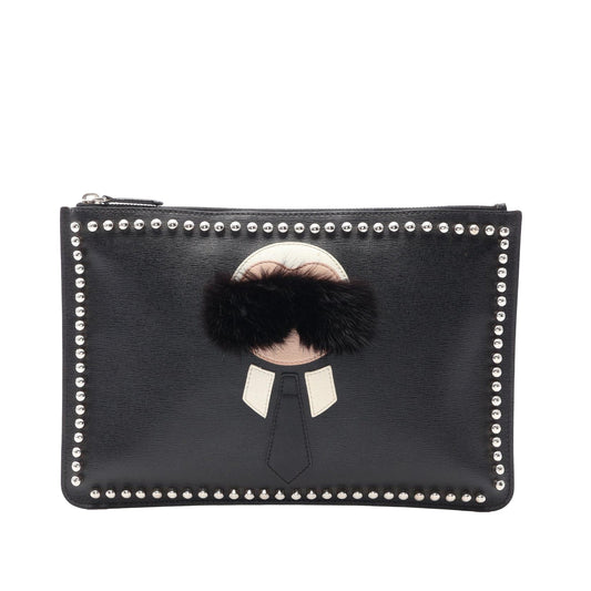Fendi Calfskin Karlito Clutch