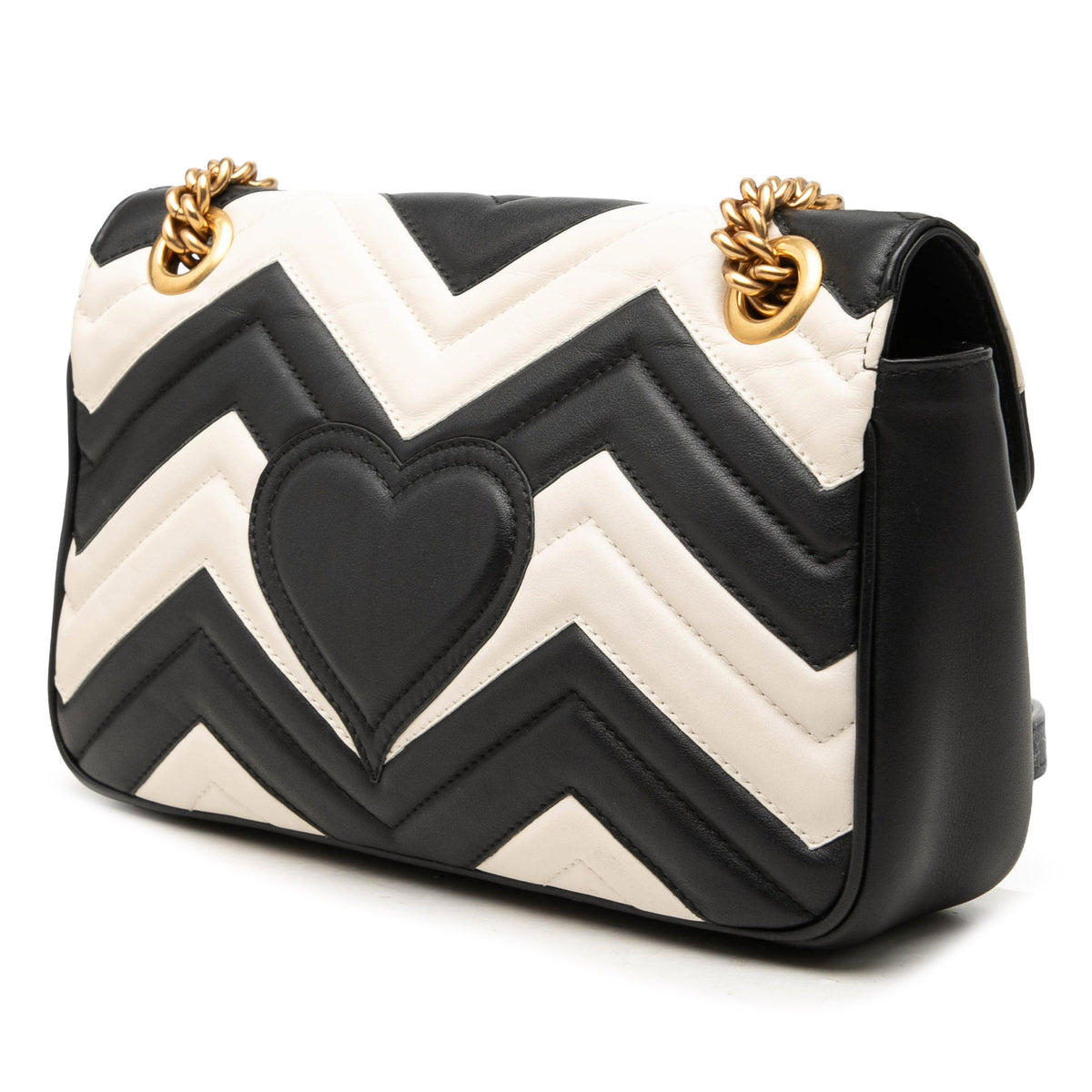 Gucci Medium GG Marmont Bicolor Matelasse Calfskin Shoulder Bag