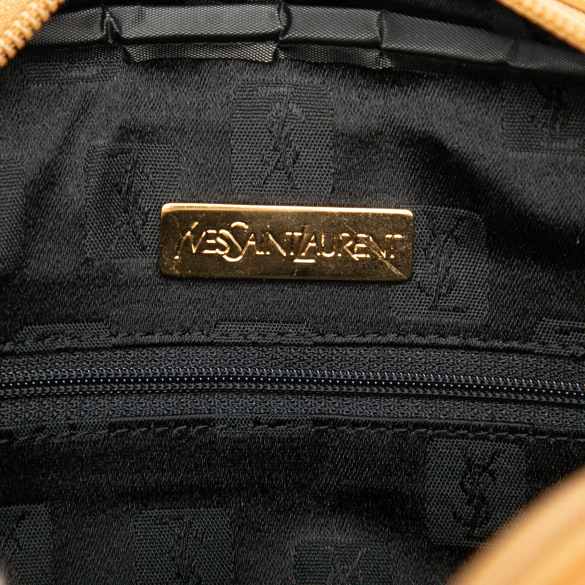 Saint Laurent Leather Trimmed Coated Canvas Crossbody — Black