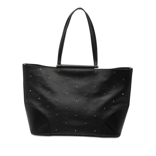 Visetos Nylon Claudia Studded Tote