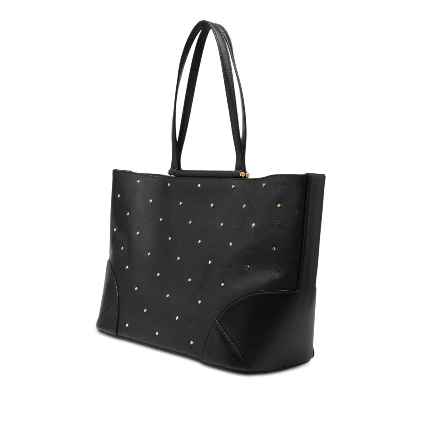 Visetos Nylon Claudia Studded Tote