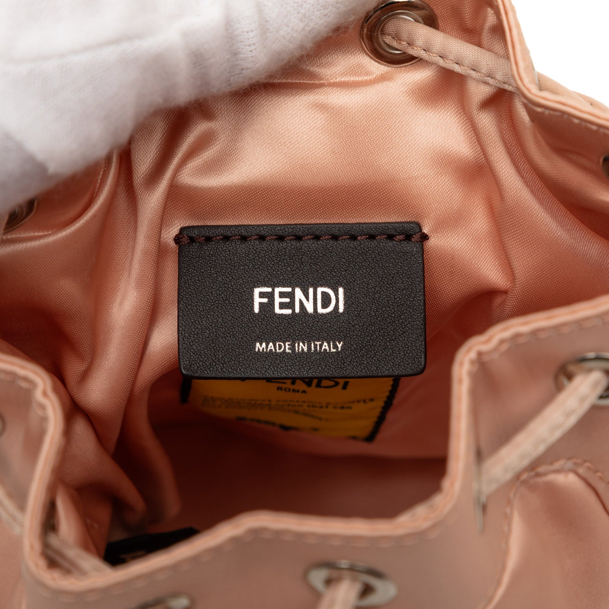 Fendi Mini Satin Mon Tresor Bucket Bag