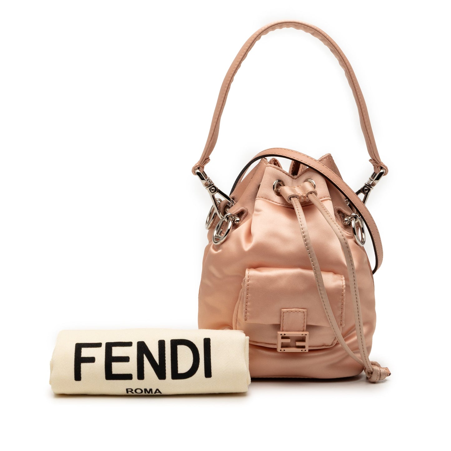 Fendi Mini Satin Mon Tresor Bucket Bag