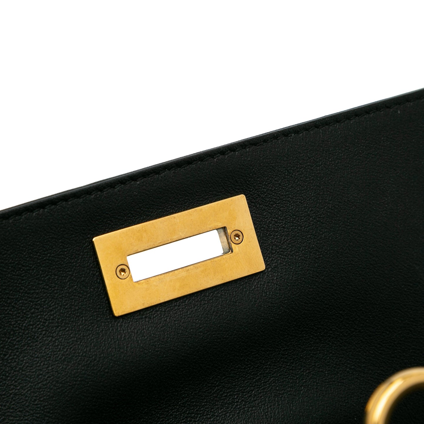Ferragamo Leather Gancini Trifolio Satchel