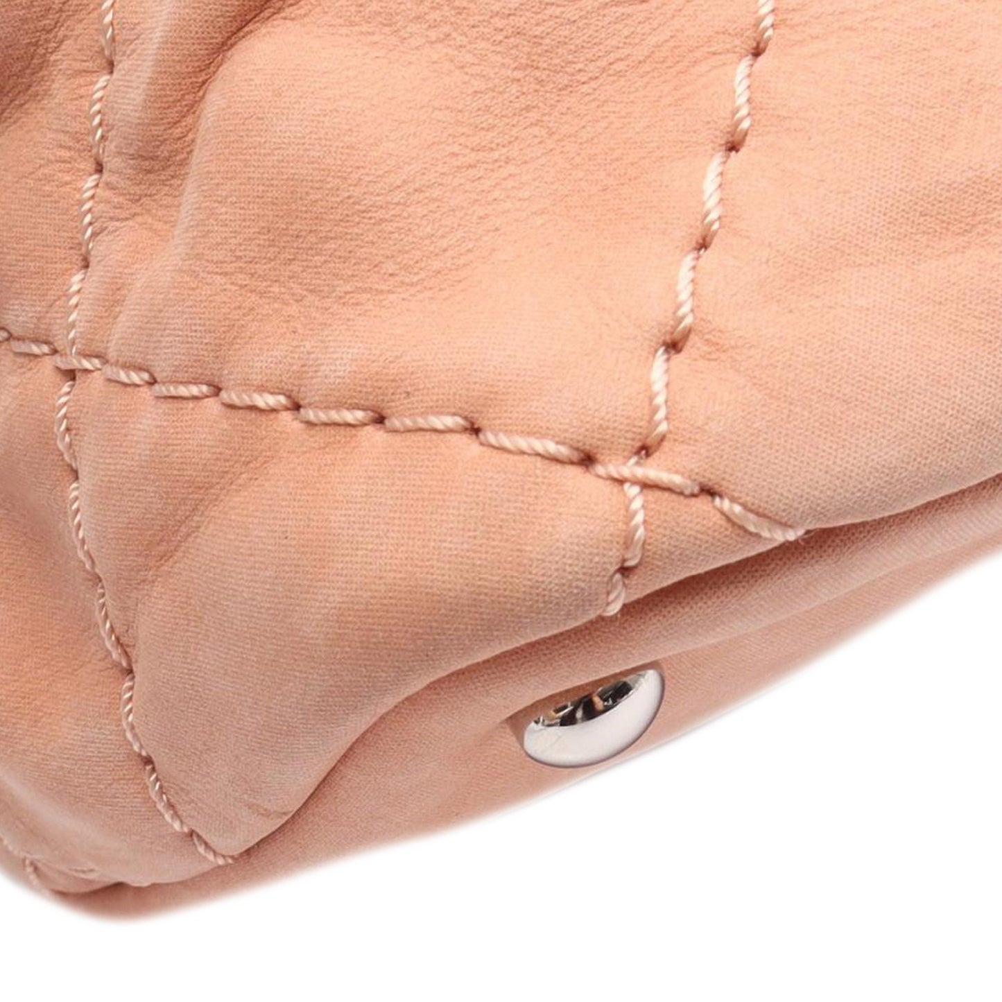 Chanel Large CC Quilted Suede Sea Hit Tote