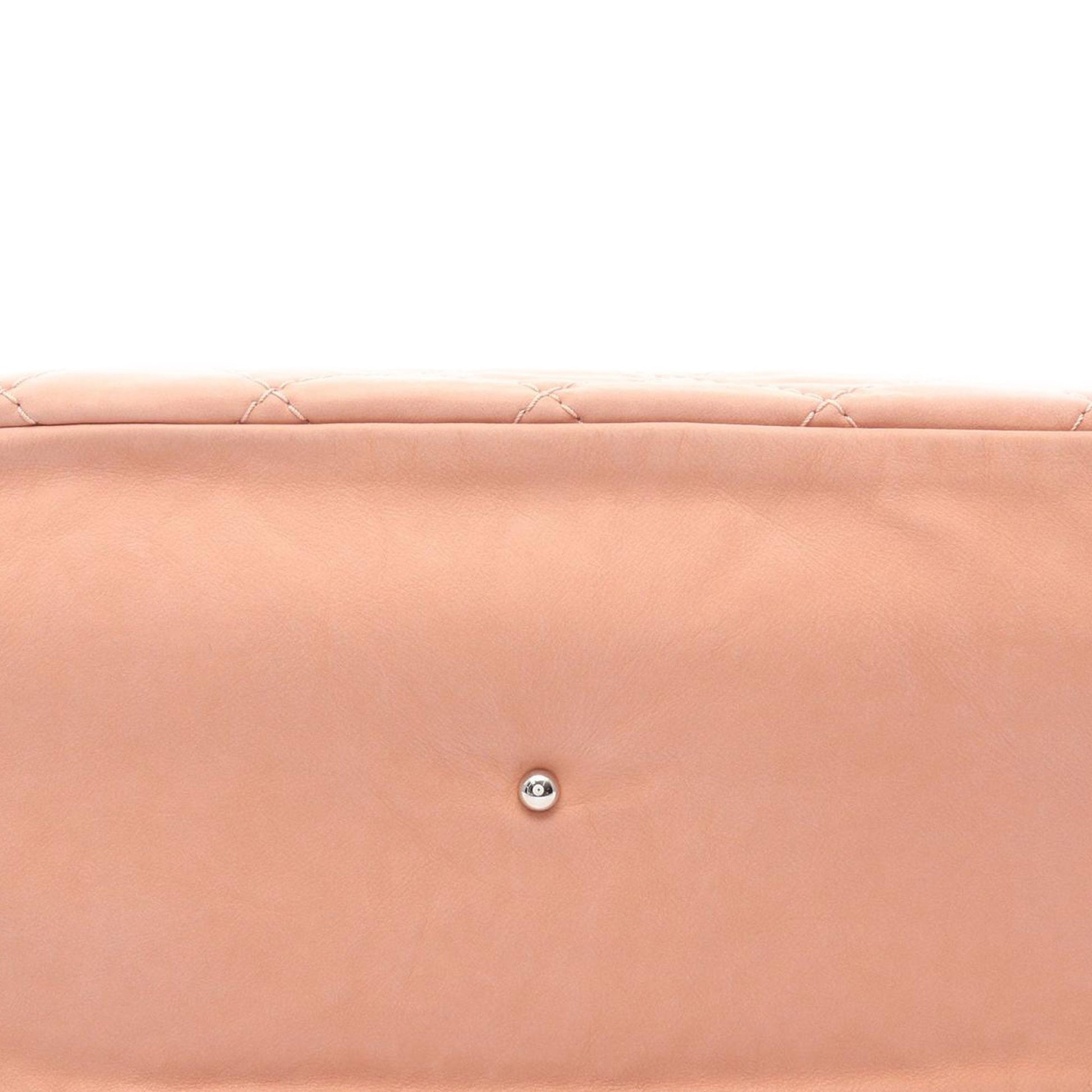 Chanel Large CC Quilted Suede Sea Hit Tote