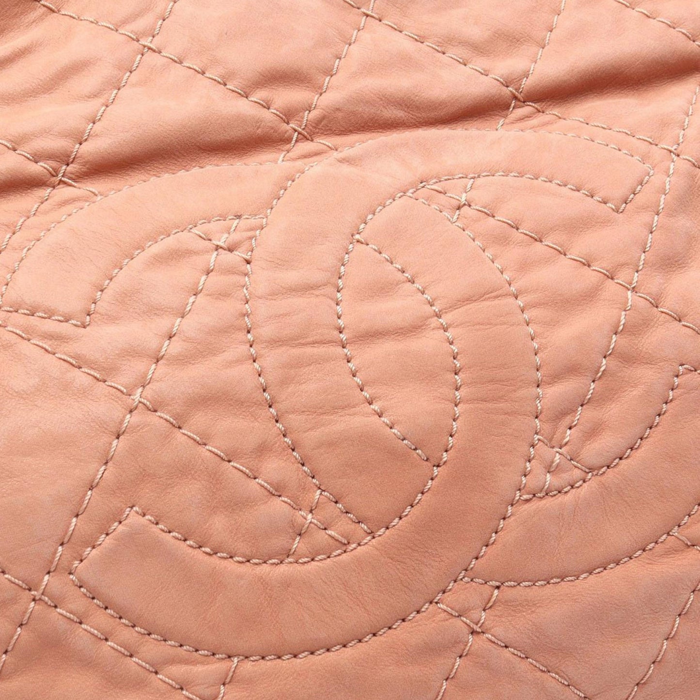 Chanel Large CC Quilted Suede Sea Hit Tote