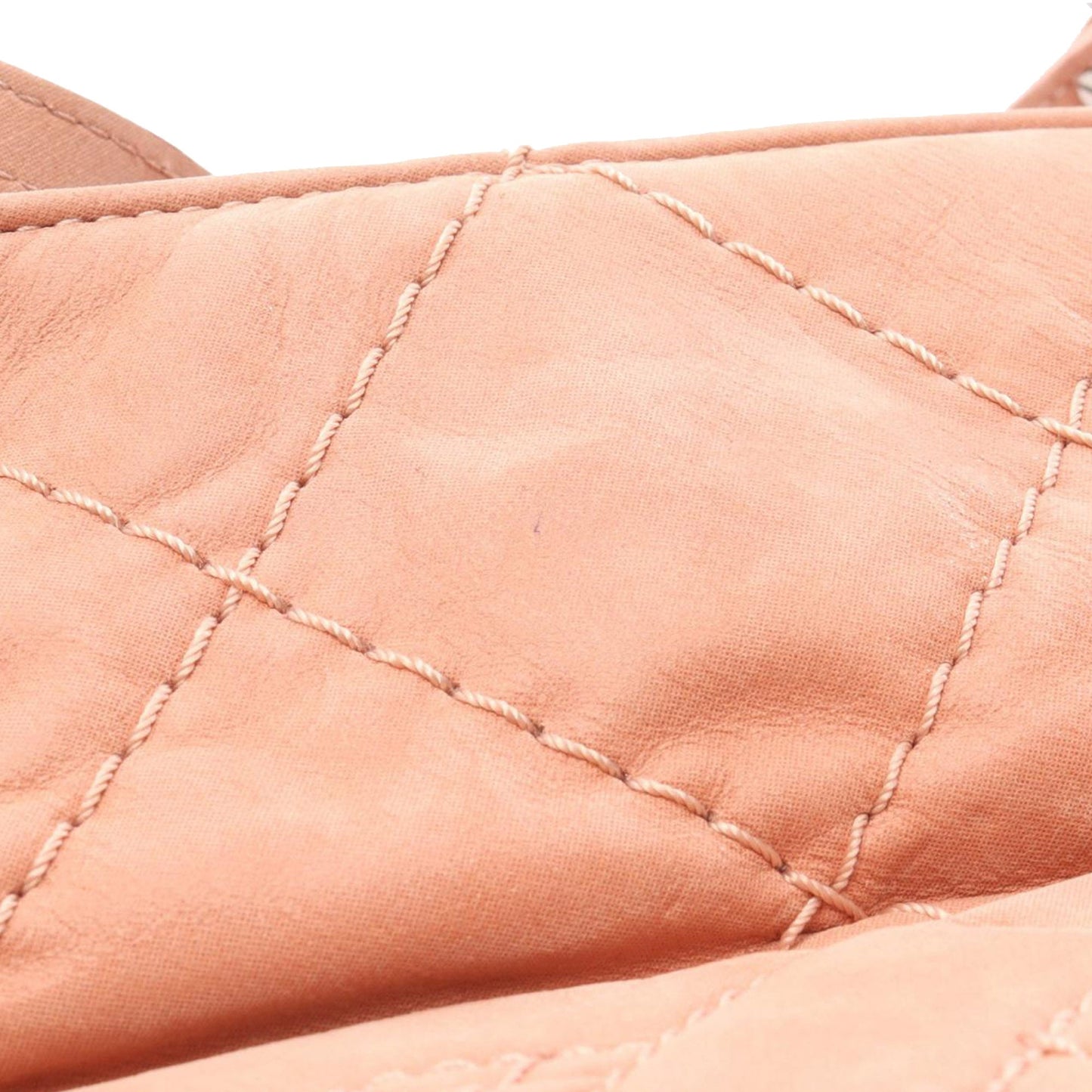 Chanel Large CC Quilted Suede Sea Hit Tote