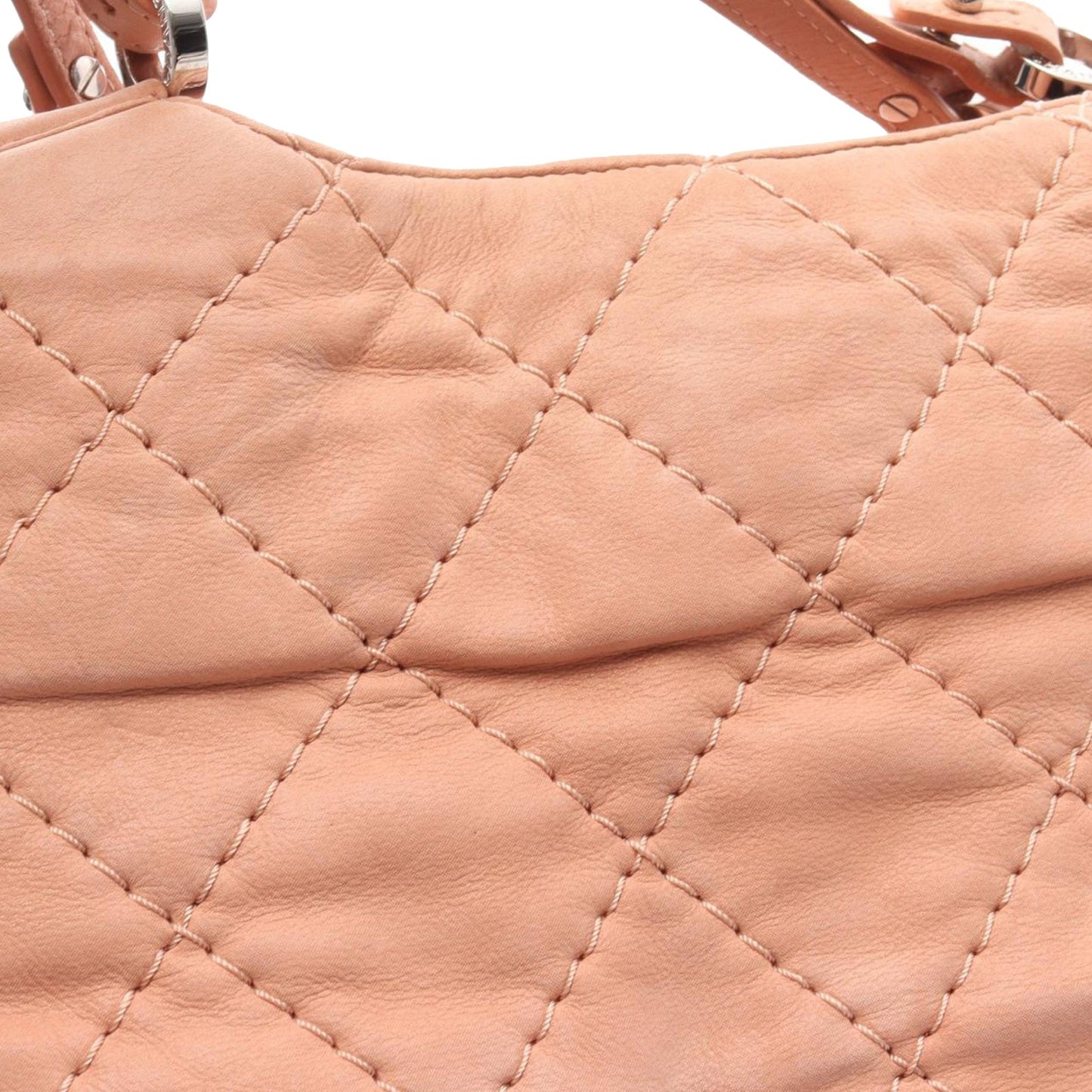Chanel Large CC Quilted Suede Sea Hit Tote