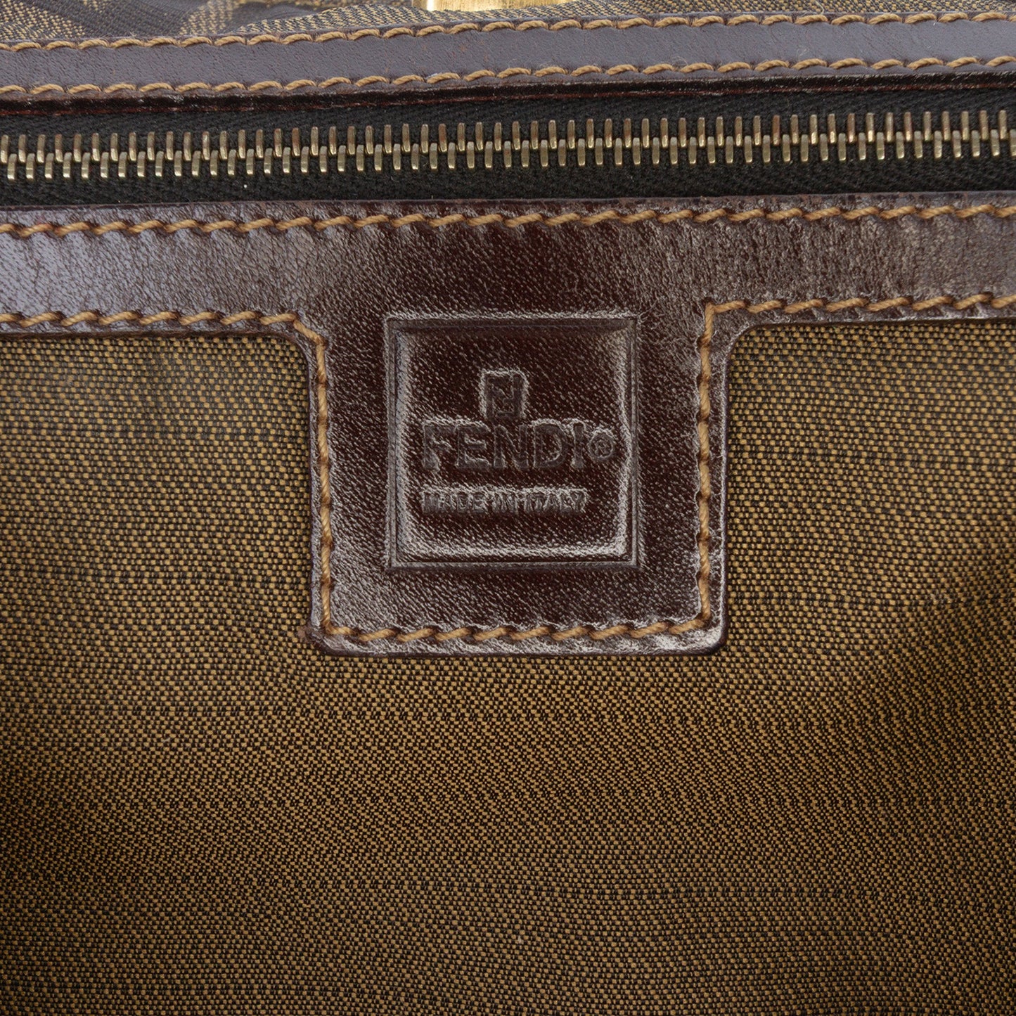 Fendi Small Zucca Canvas Twins Tote