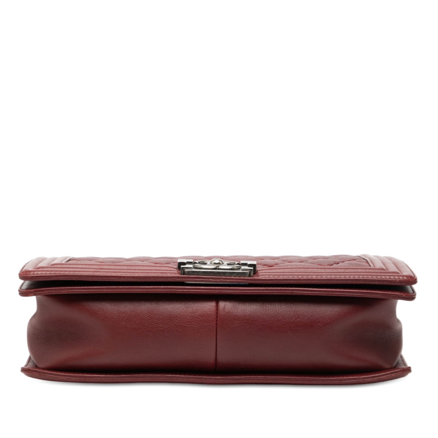 Chanel Medium Quilted Lambskin Double Stitch Boy Flap