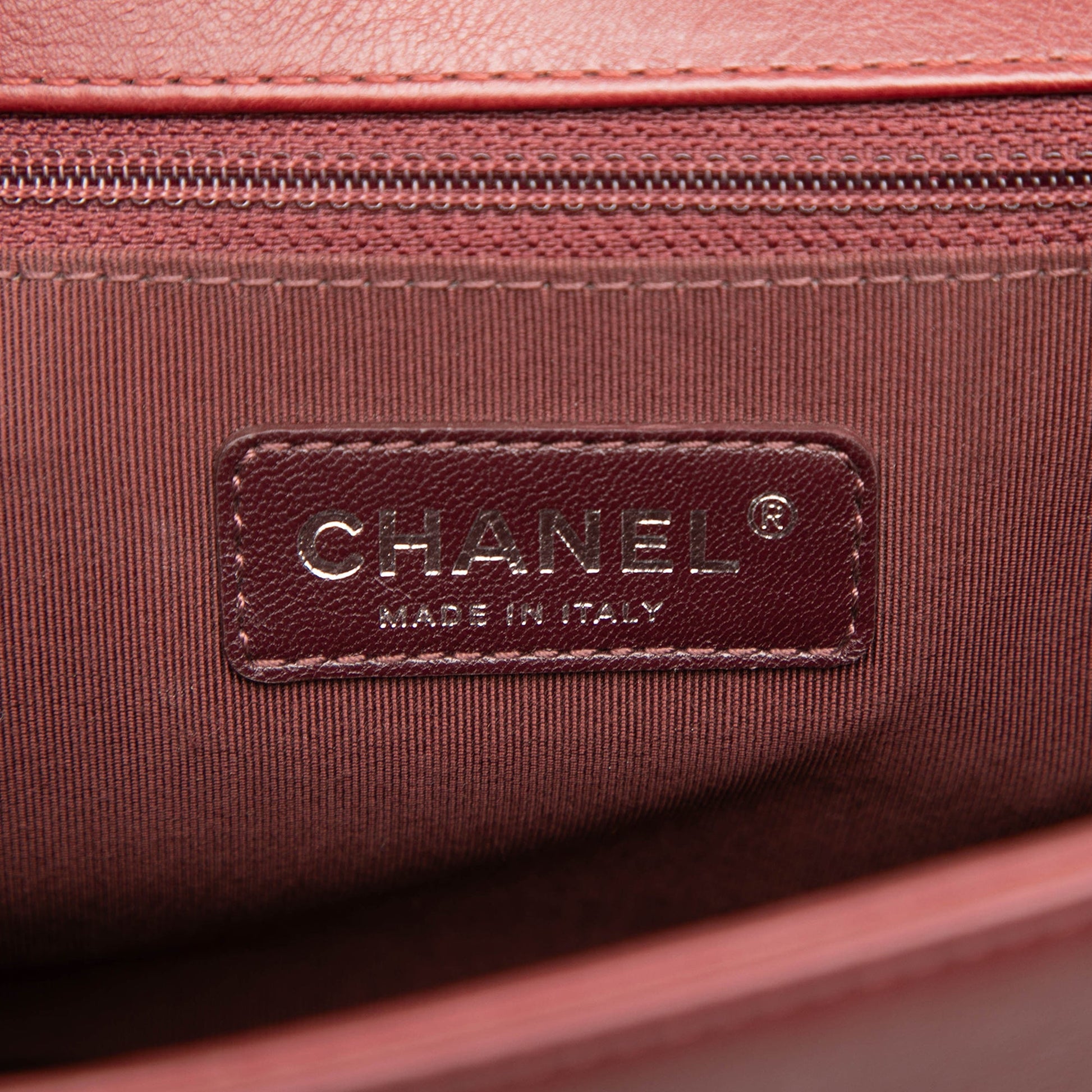 Chanel Medium Quilted Lambskin Double Stitch Boy Flap