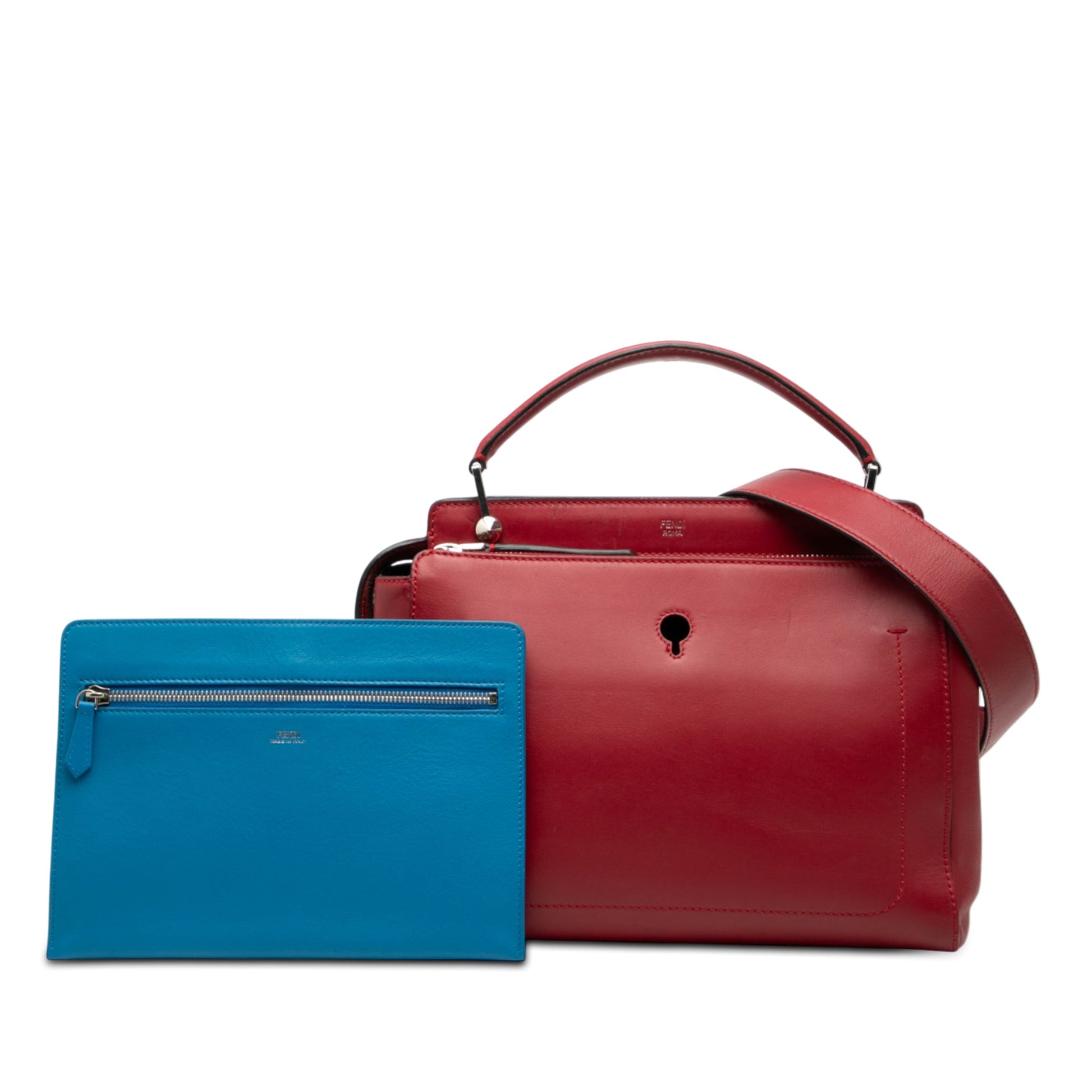 Fendi Medium Leather DotCom Satchel