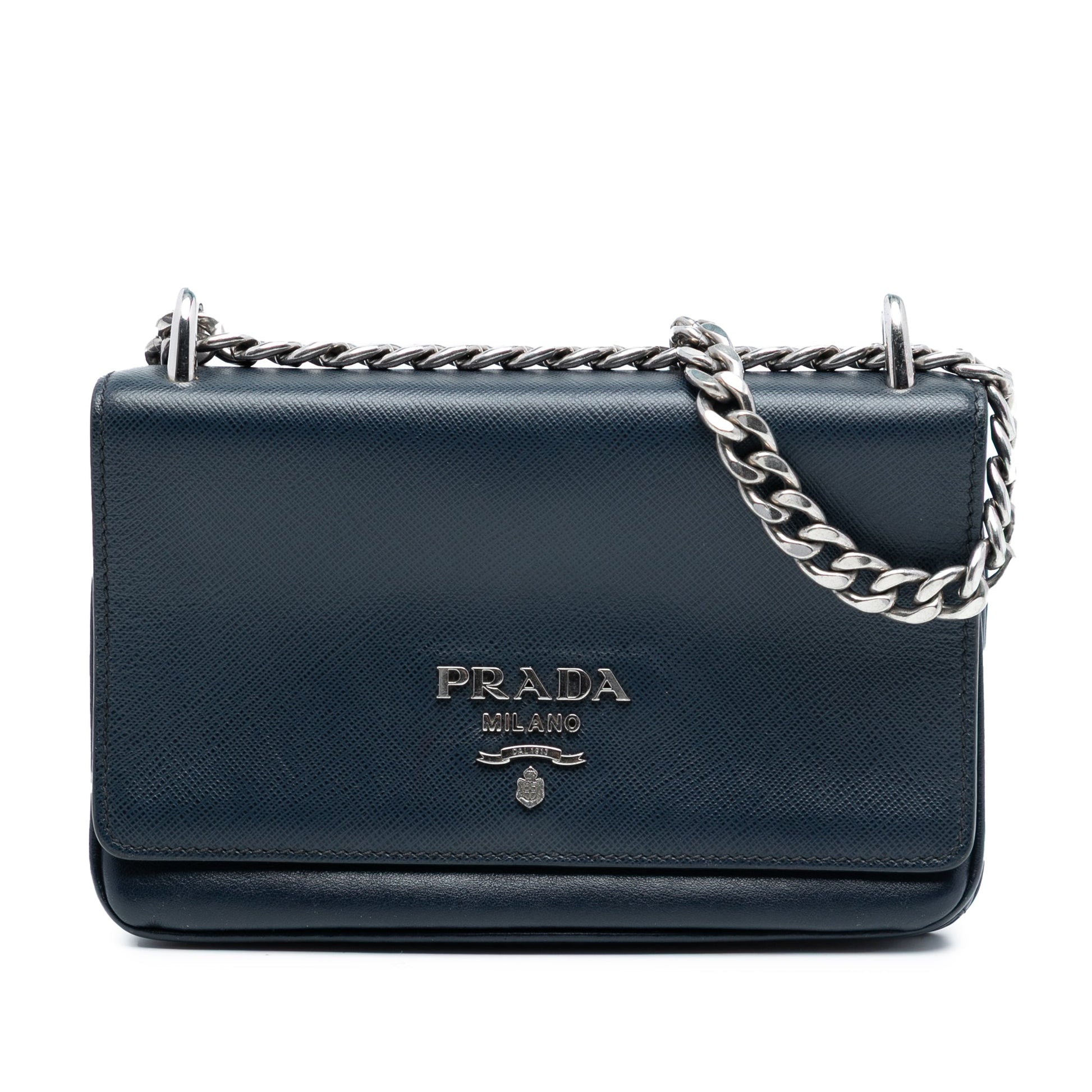 Prada Saffiano and City Calf Chain Crossbody