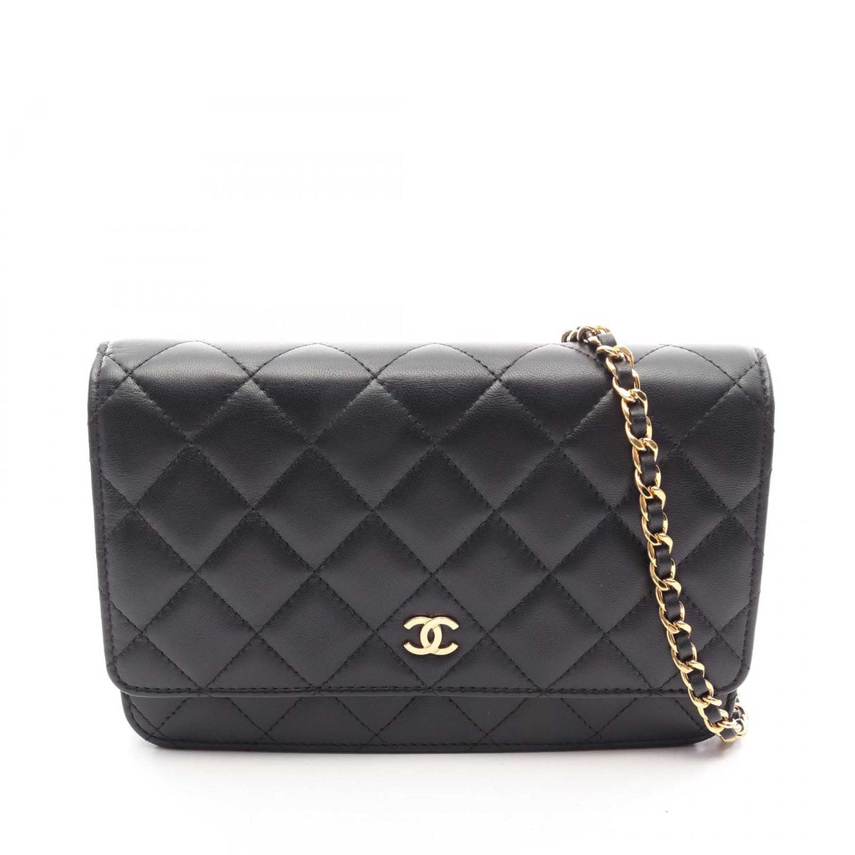 Chanel CC Quilted Lambskin Wallet On Chain