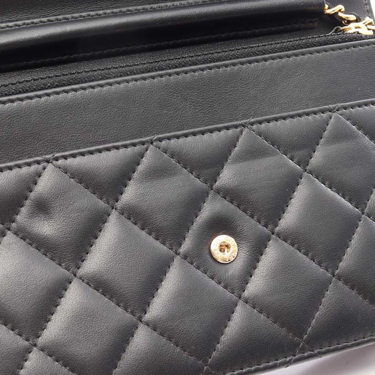 Chanel CC Quilted Lambskin Wallet On Chain