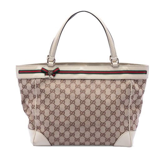Gucci GG Canvas Web Mayfair Tote