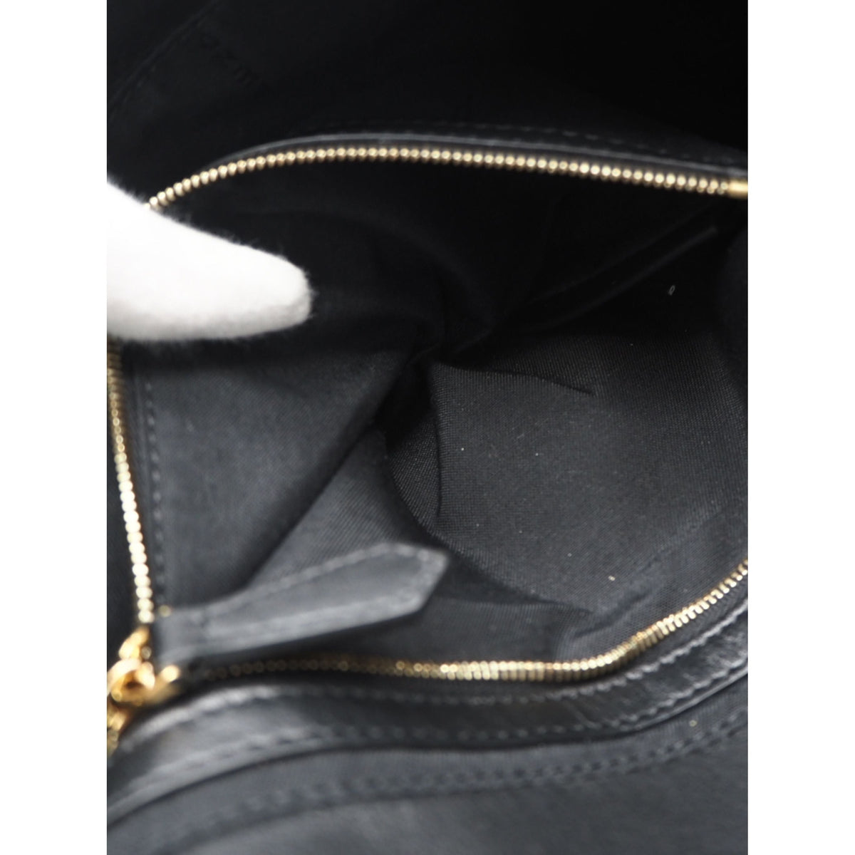 Fendi Medium Zucca Shearling Baguette Satchel — Brown