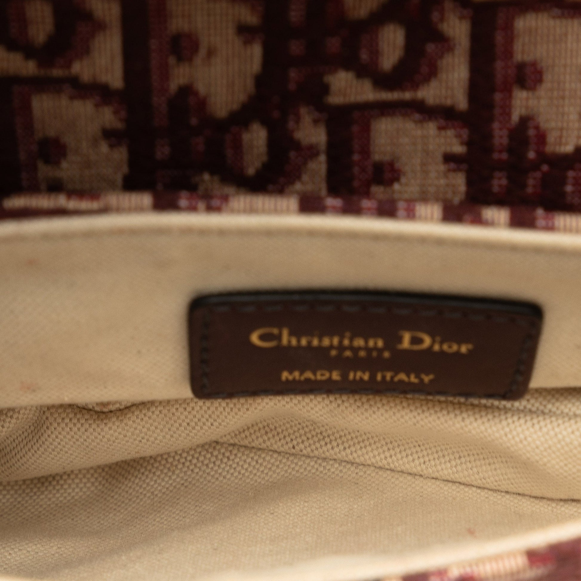 Dior Mini Oblique Canvas Saddle Bag