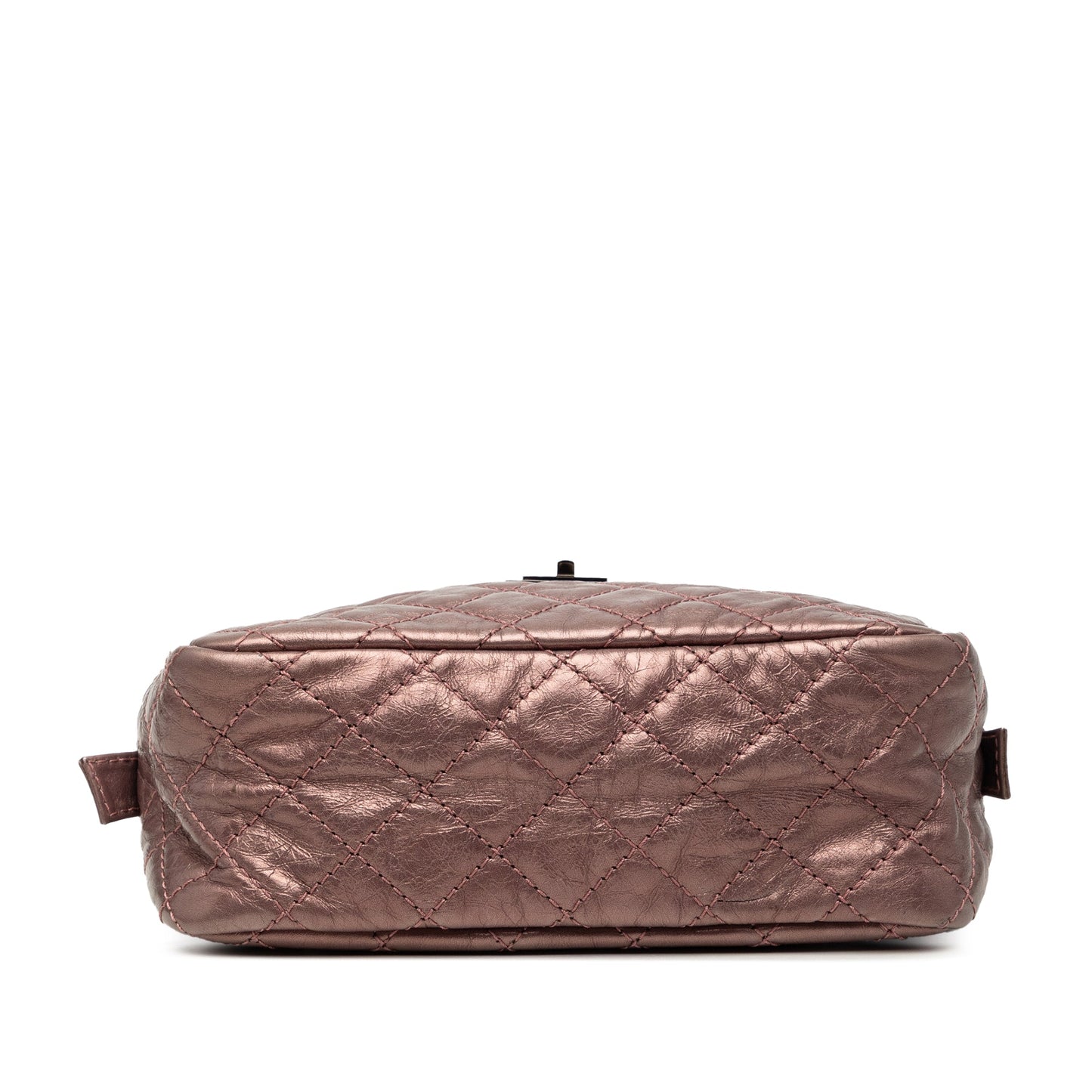 Chanel Small Metallic Quilted Aged Calfskin Reissue Camera Bag