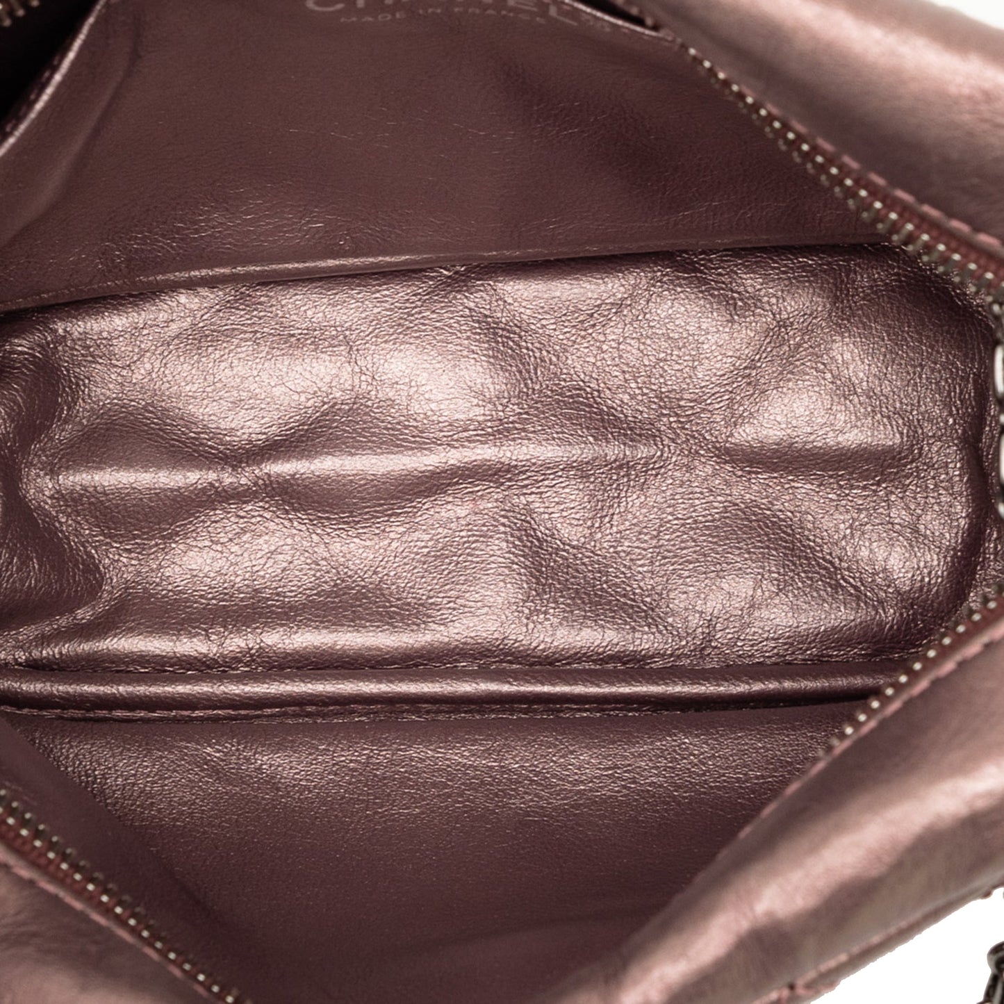 Chanel Small Metallic Quilted Aged Calfskin Reissue Camera Bag