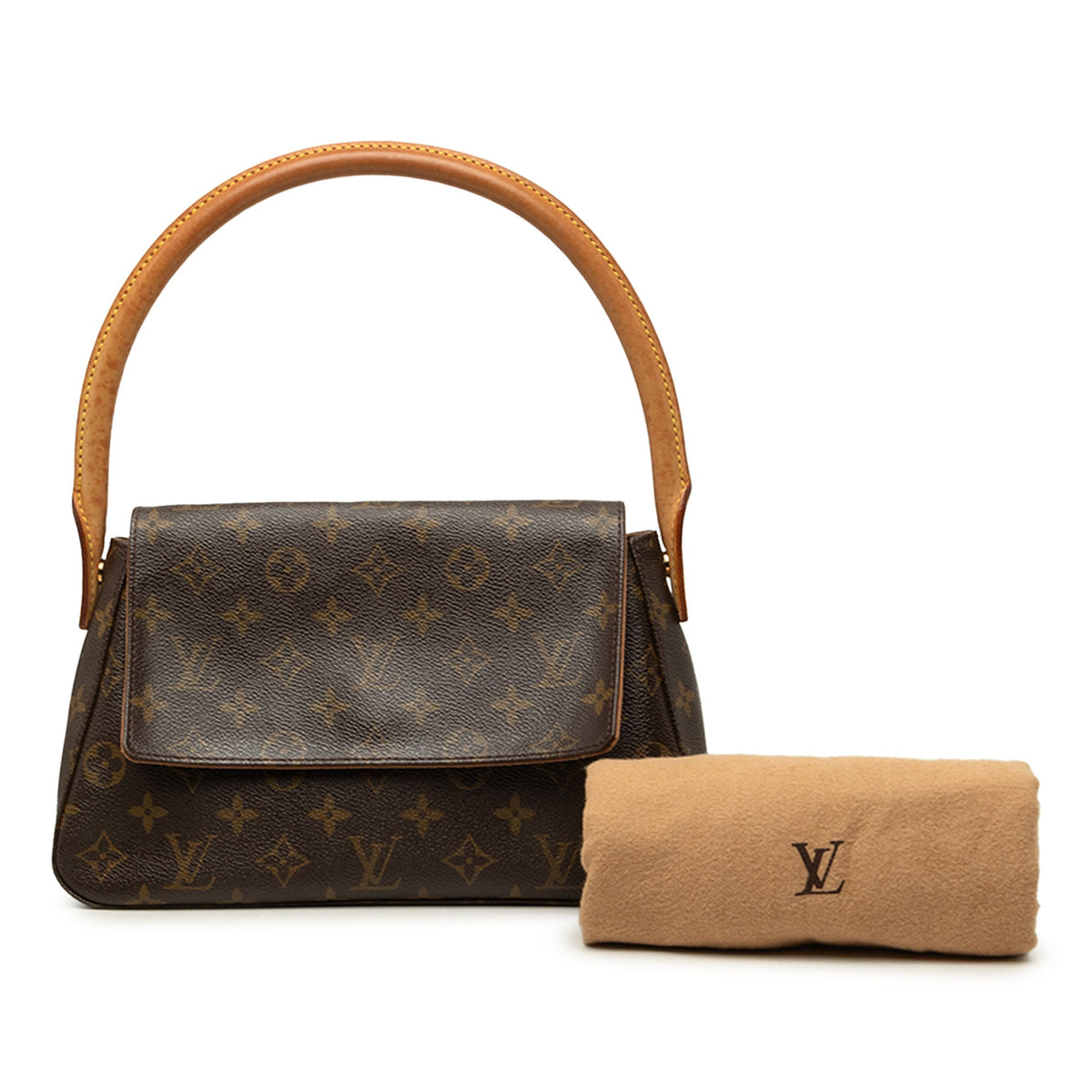 Louis Vuitton Monogram Mini Looping — Brown