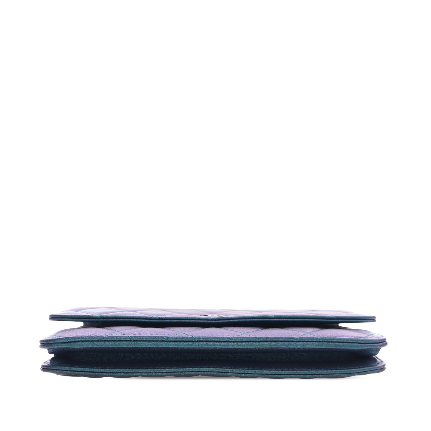 Chanel CC Quilted Iridescent Lambskin Wallet on Chain