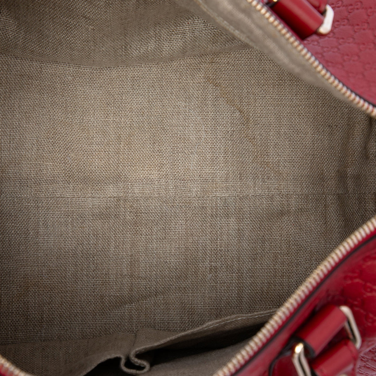 Gucci Medium Microguccissima Boston Bag — Red