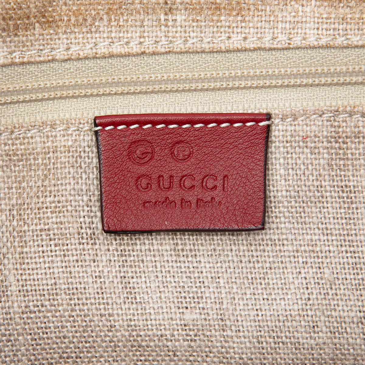 Gucci Medium Microguccissima Boston Bag — Red