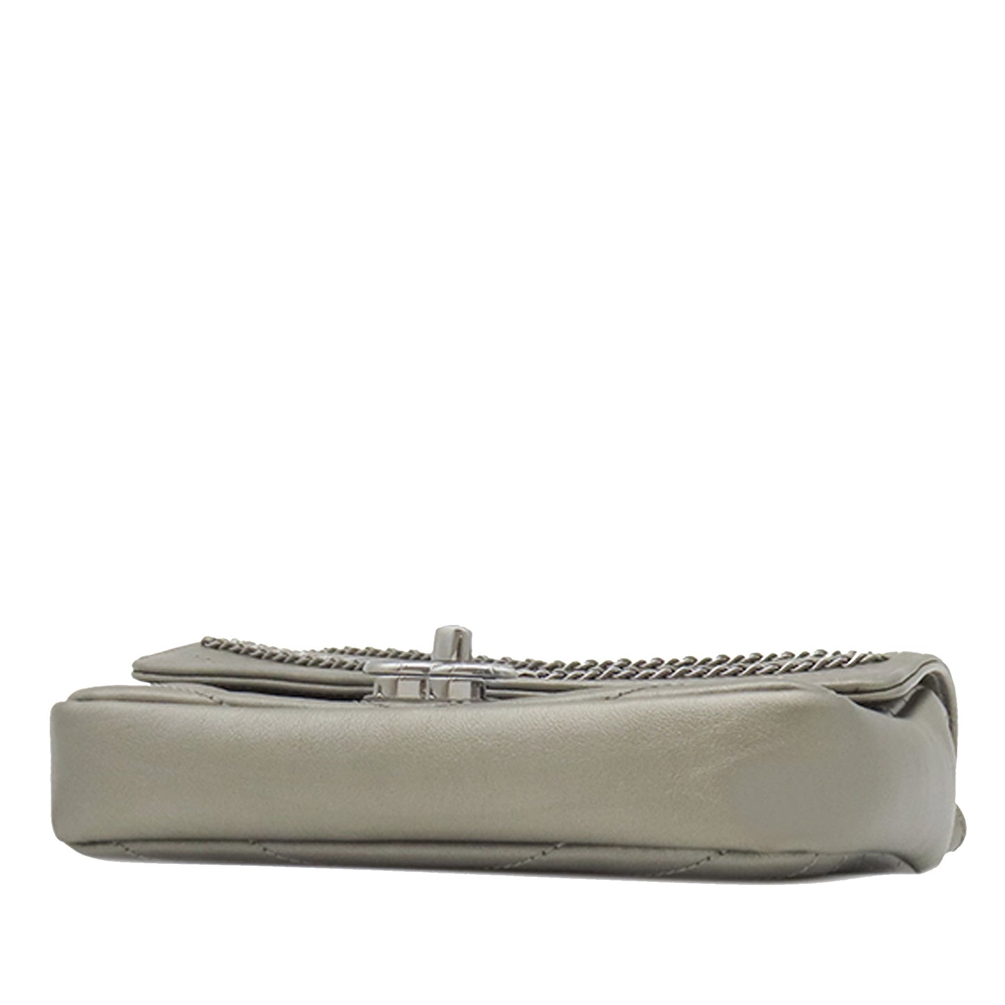 Chanel Small Chevron Calfskin Embellished Data Center Envelope Flap