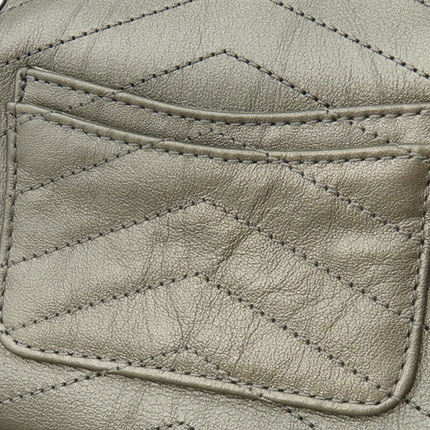 Chanel Small Chevron Calfskin Embellished Data Center Envelope Flap
