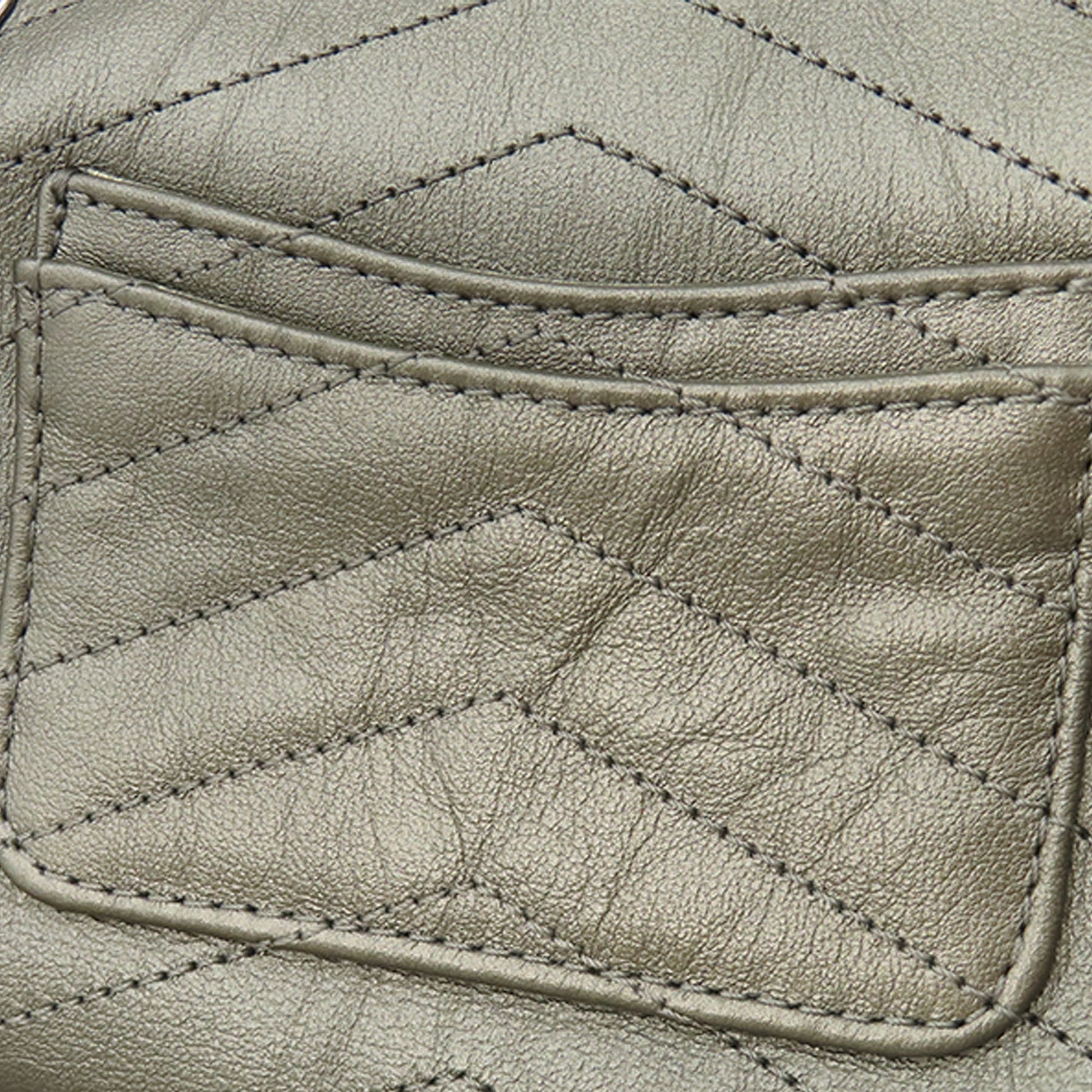 Chanel Small Chevron Calfskin Embellished Data Center Envelope Flap