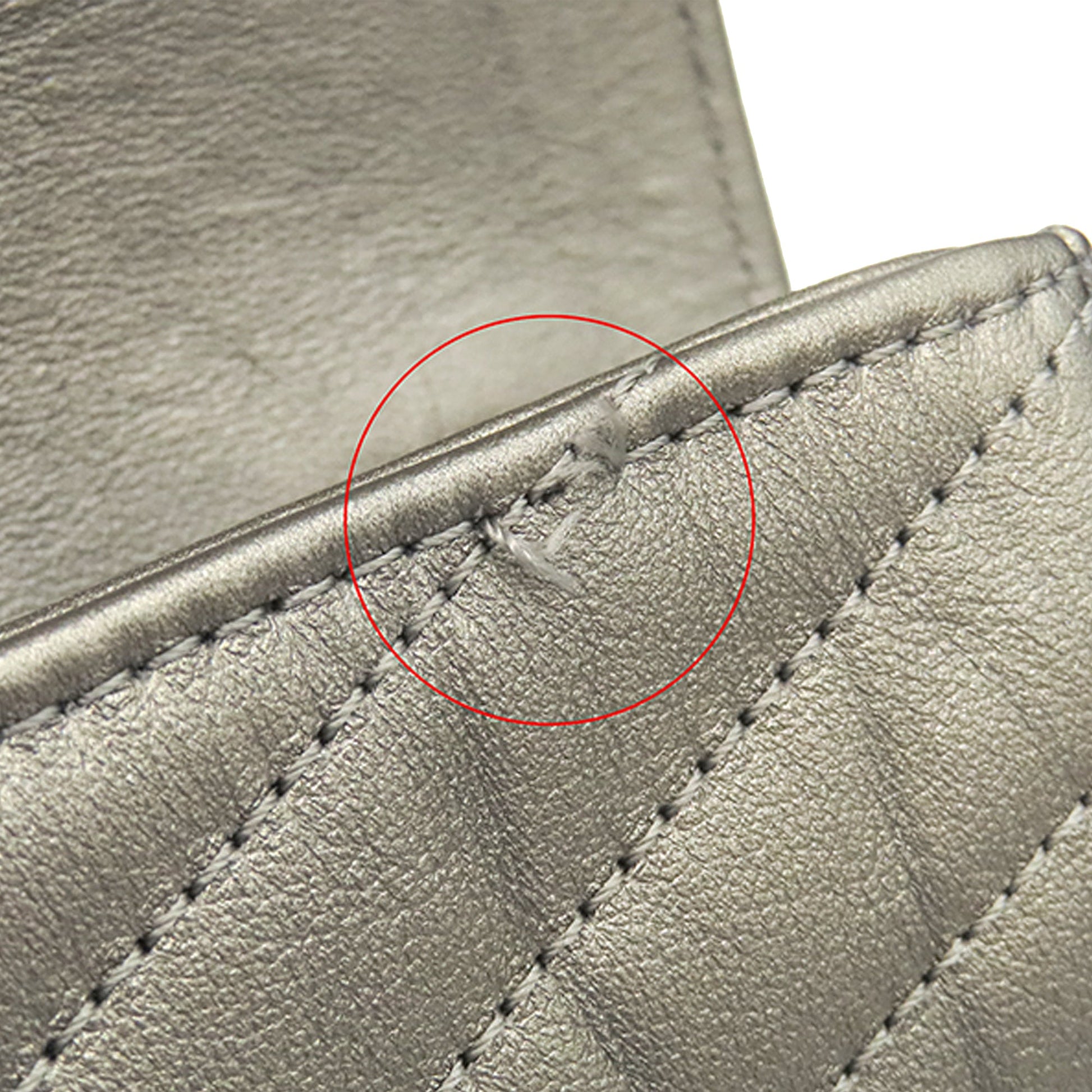 Chanel Small Chevron Calfskin Embellished Data Center Envelope Flap