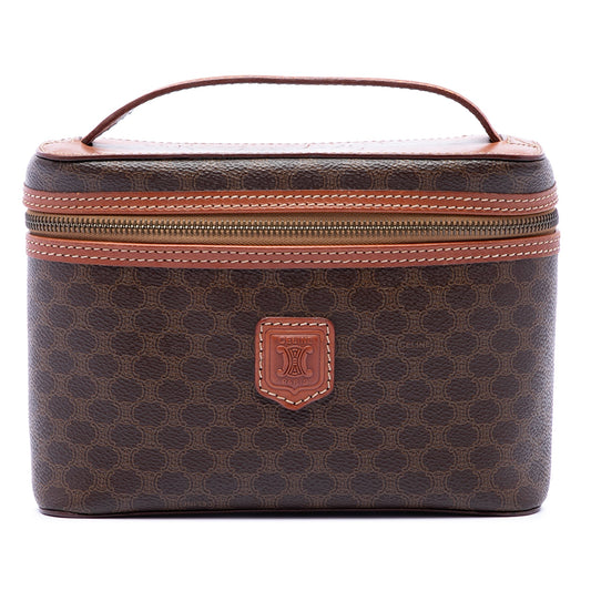 Celine Macadam Coated Canvas Vanity Bag