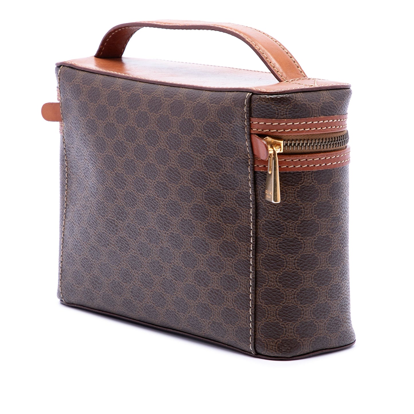 Celine Macadam Coated Canvas Vanity Bag