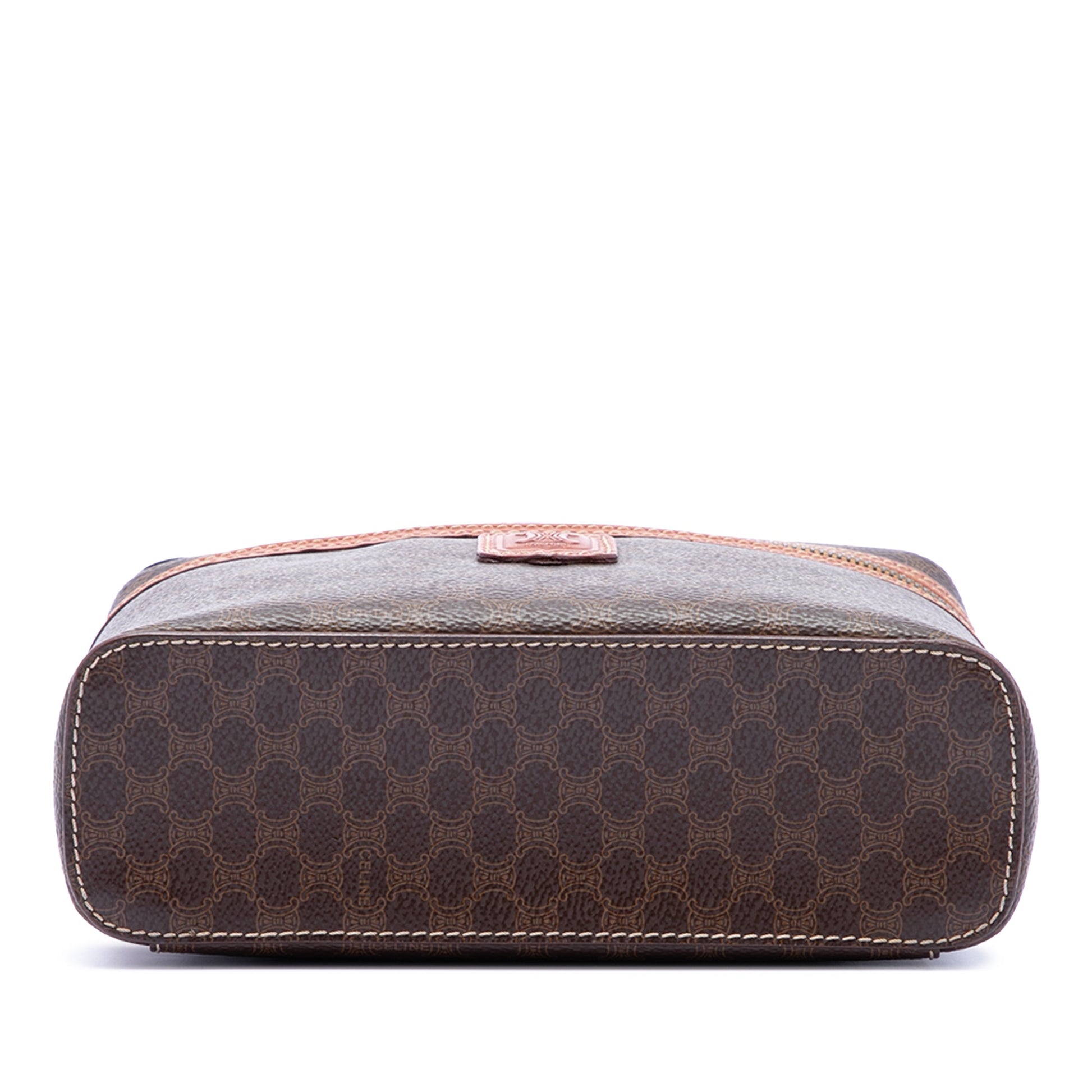 Celine Macadam Coated Canvas Vanity Bag