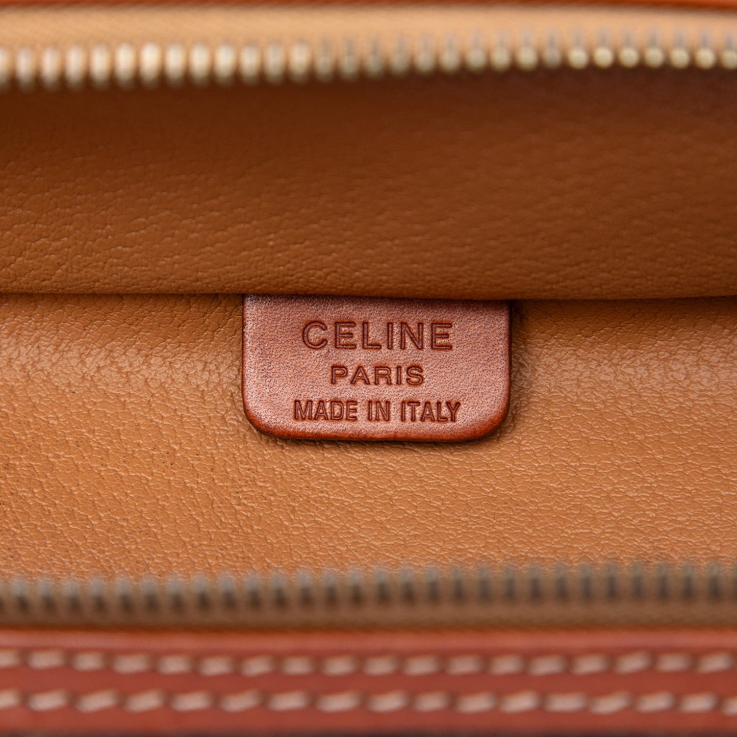 Celine Macadam Coated Canvas Vanity Bag