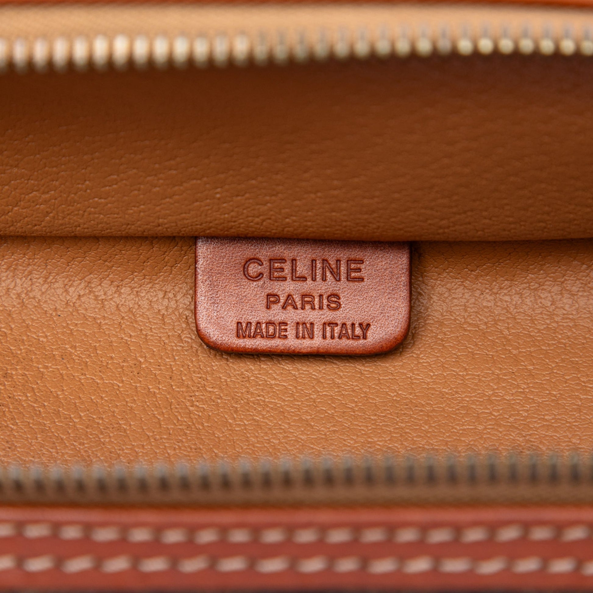 Celine Macadam Coated Canvas Vanity Bag