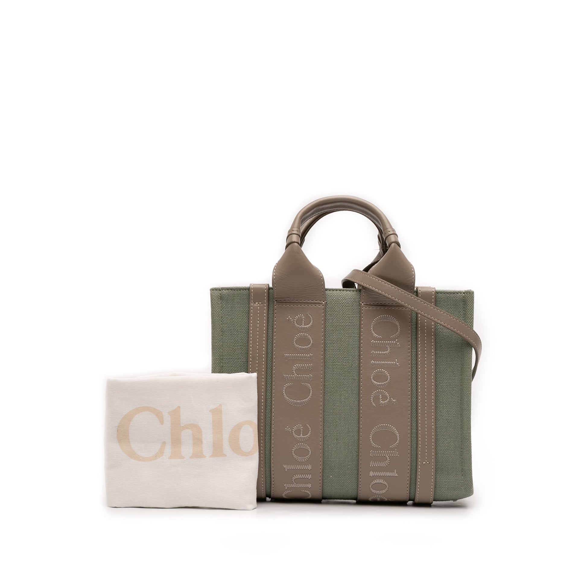 Chloé Small Canvas Woody Tote