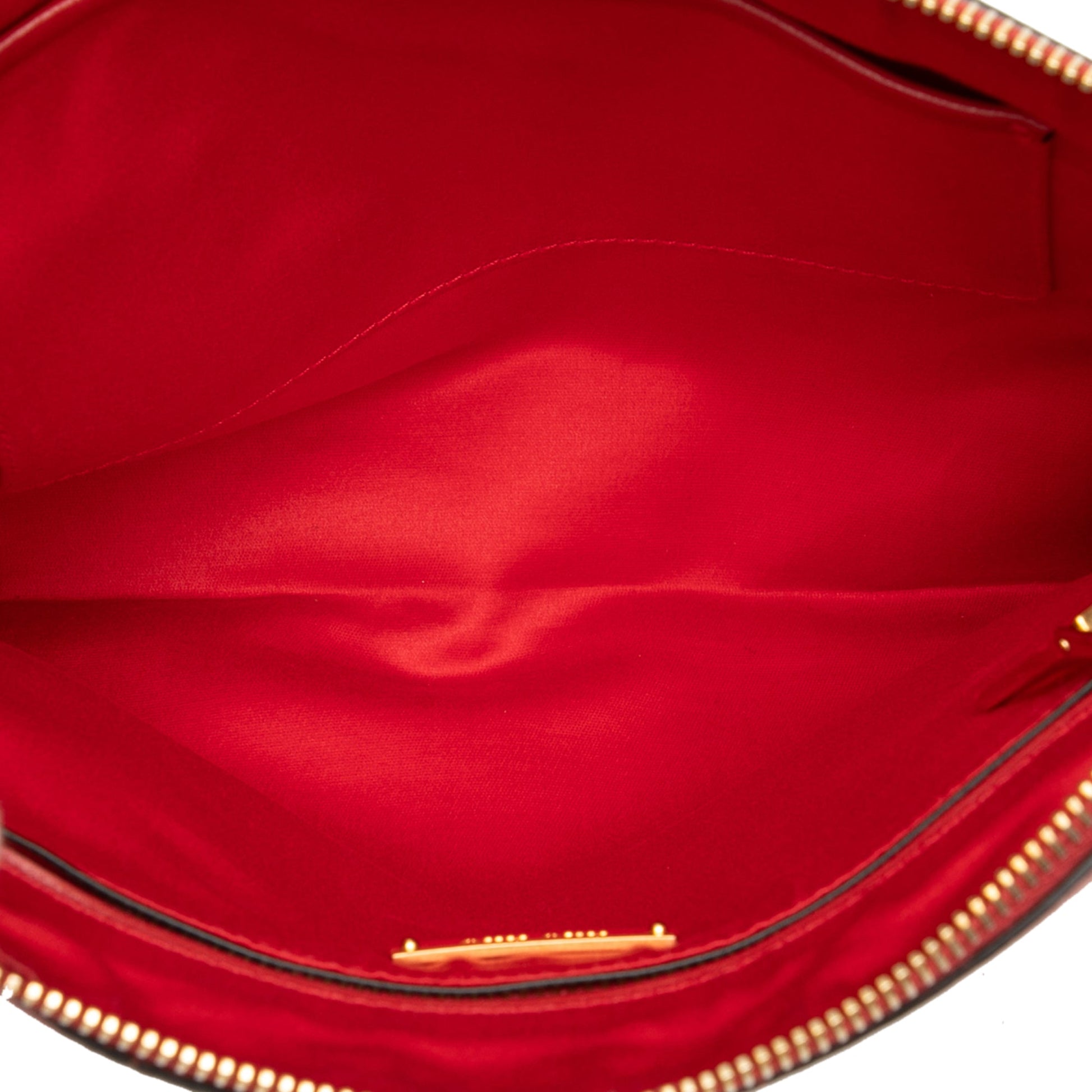 Miu Miu Studded Leather Zip Clutch