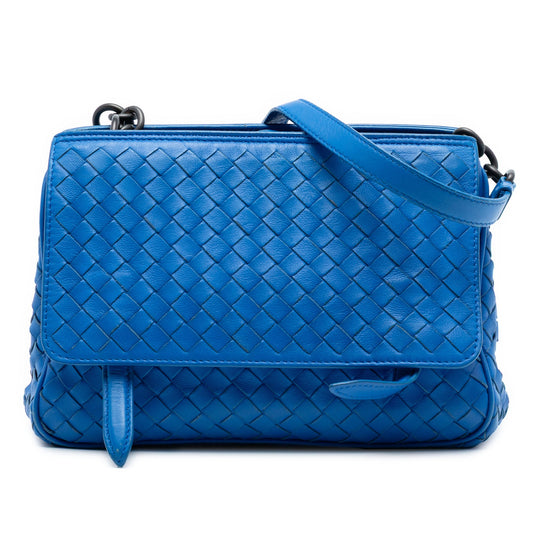 Bottega Veneta Nappa Intrecciato Messenger Bag