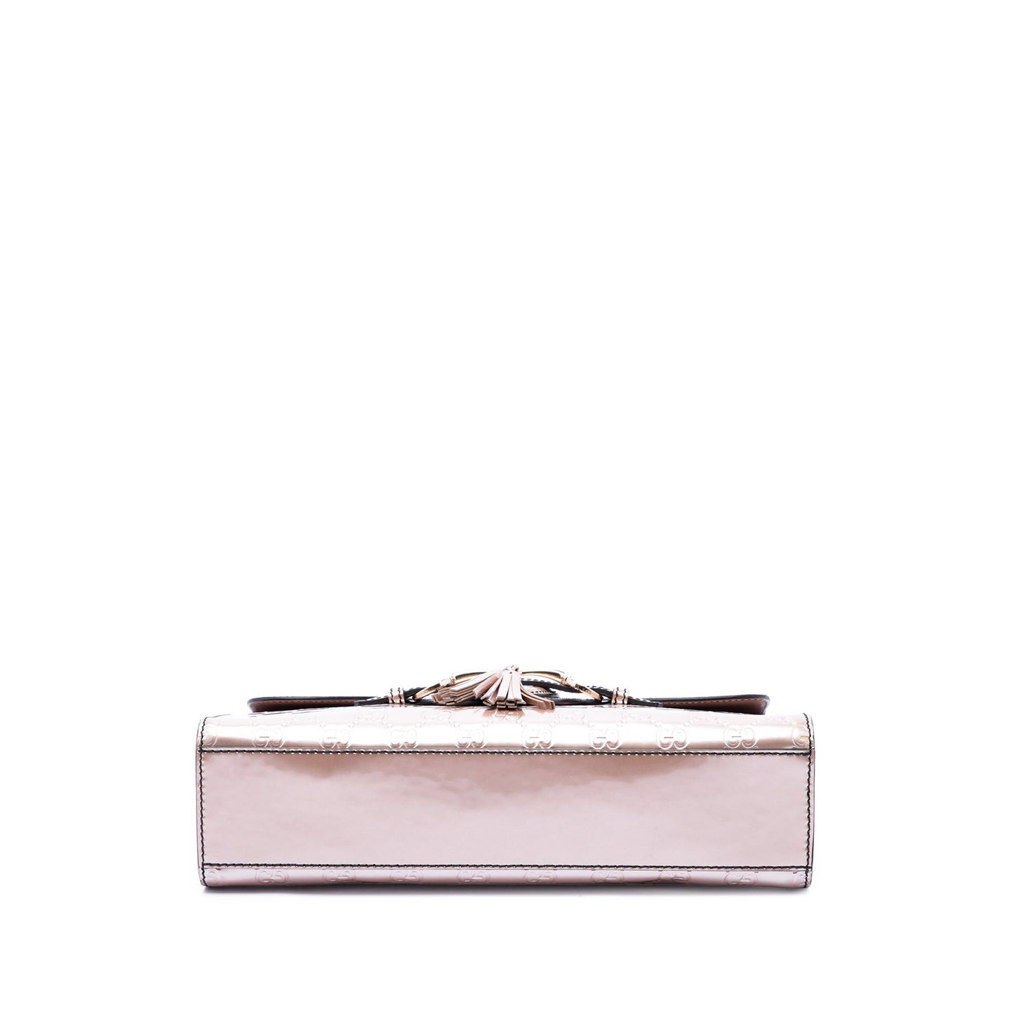 Gucci Medium Guccissima Patent Emily Shoulder Bag