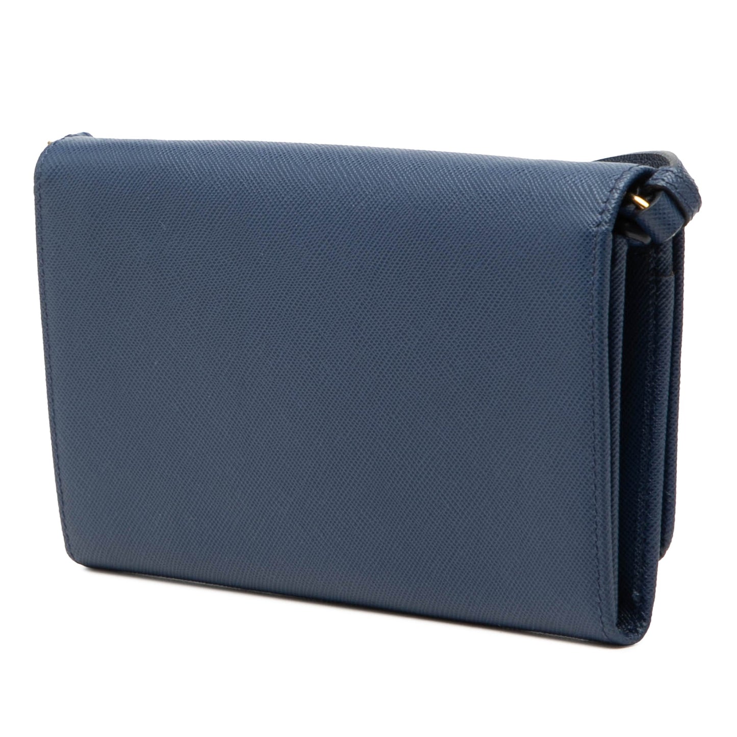 Saffiano Lux Bow Wallet On Strap