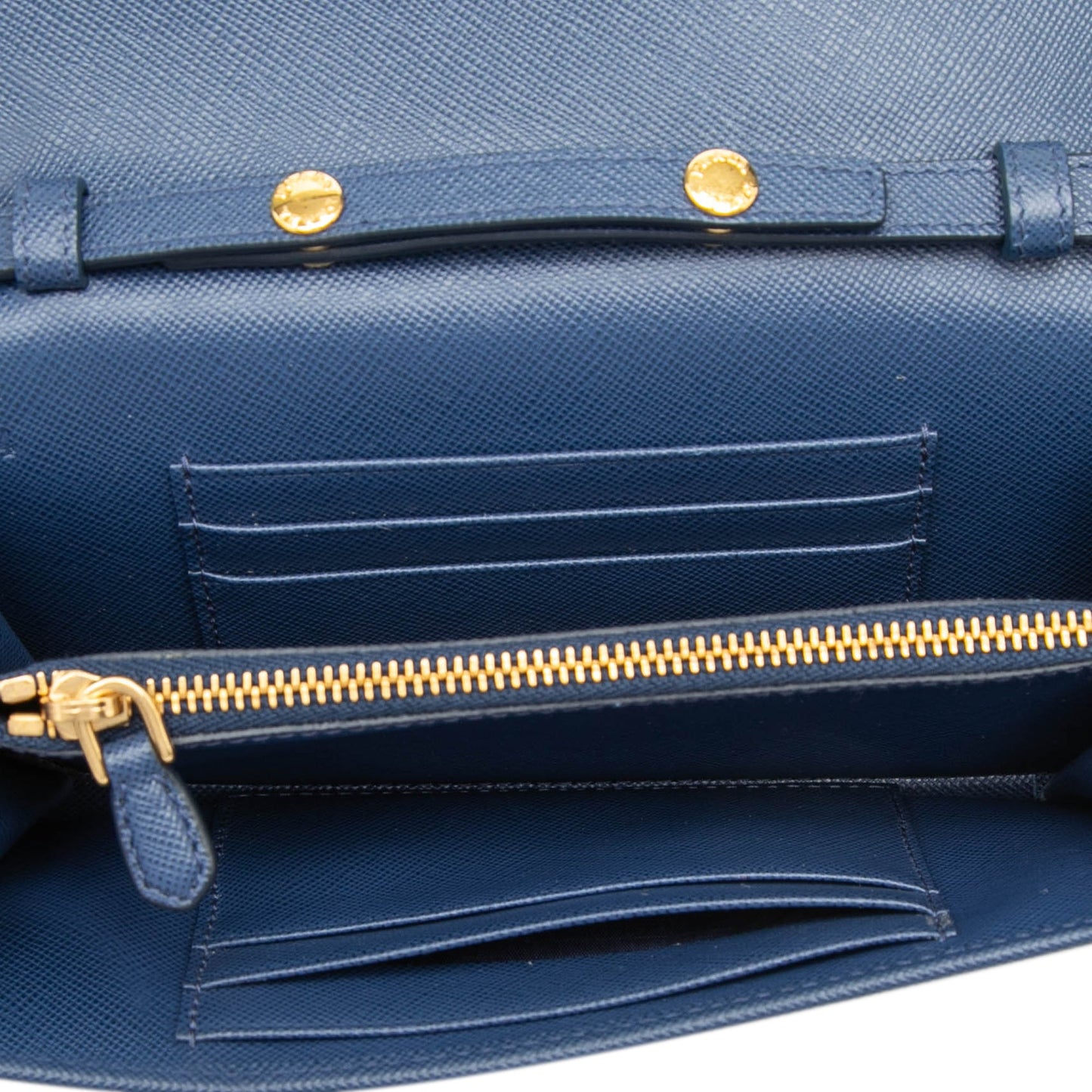 Saffiano Lux Bow Wallet On Strap