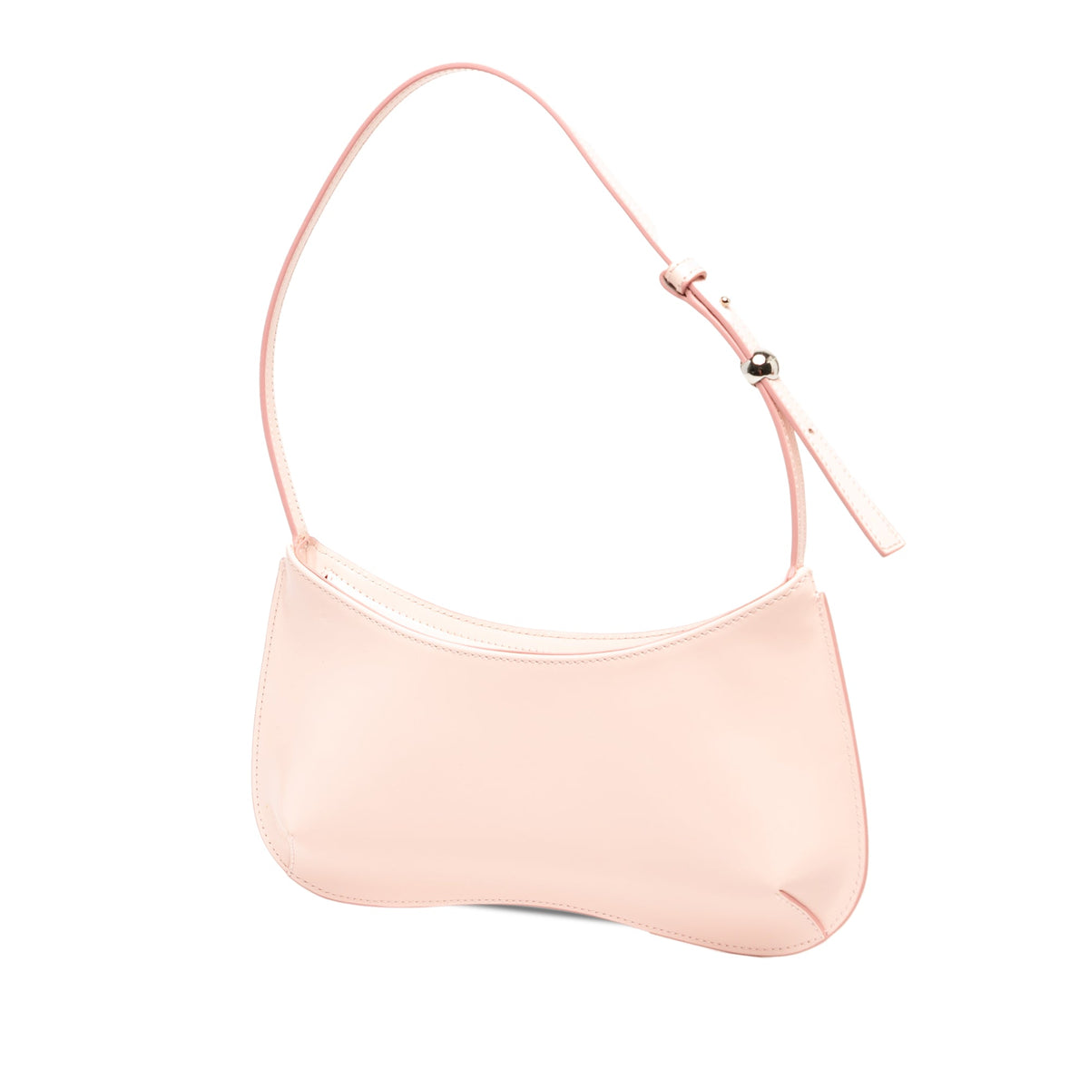 Jacquemus Smooth Calfskin Le Bisou Shoulder Bag — Pink