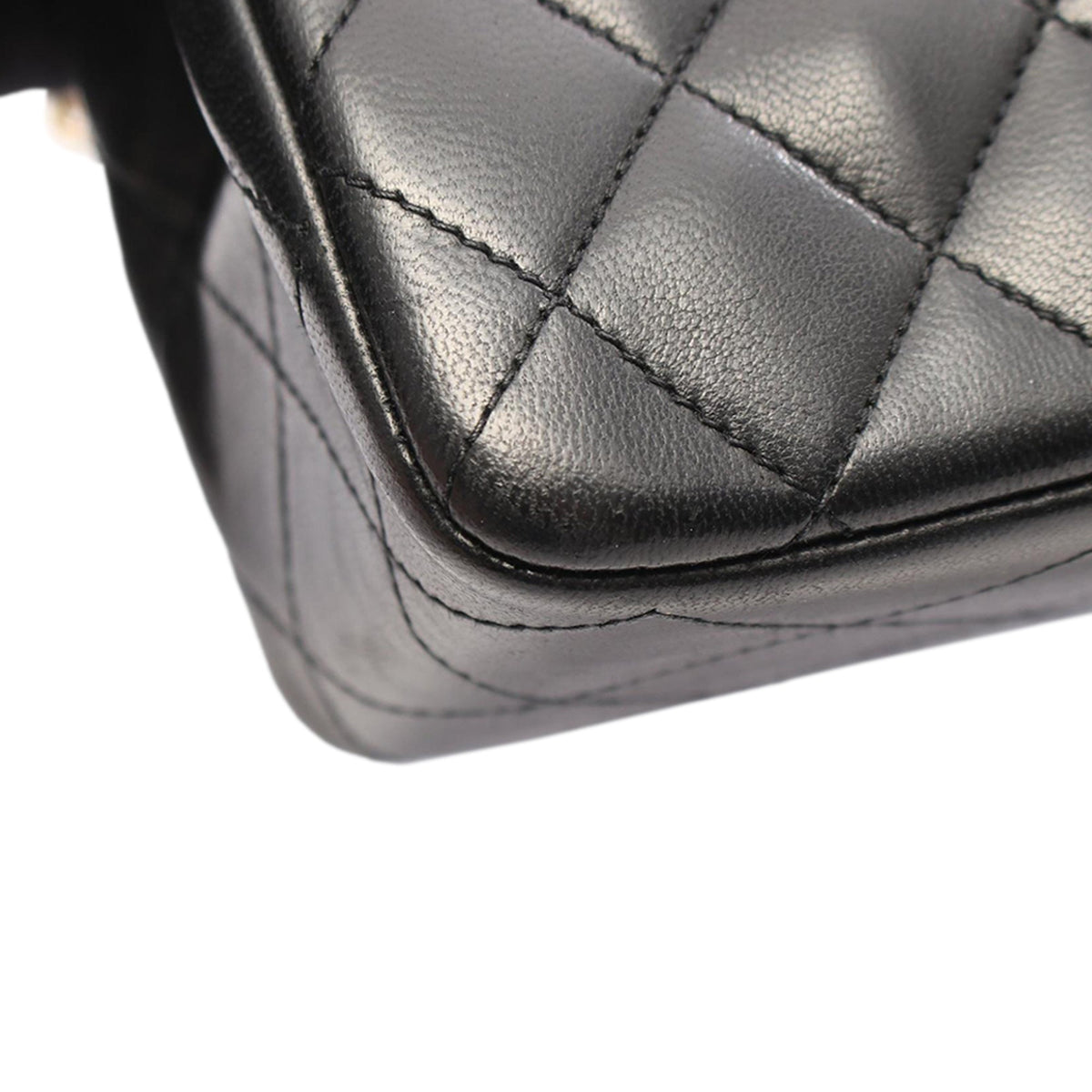 Chanel CC Quilted Lambskin Single Flap
